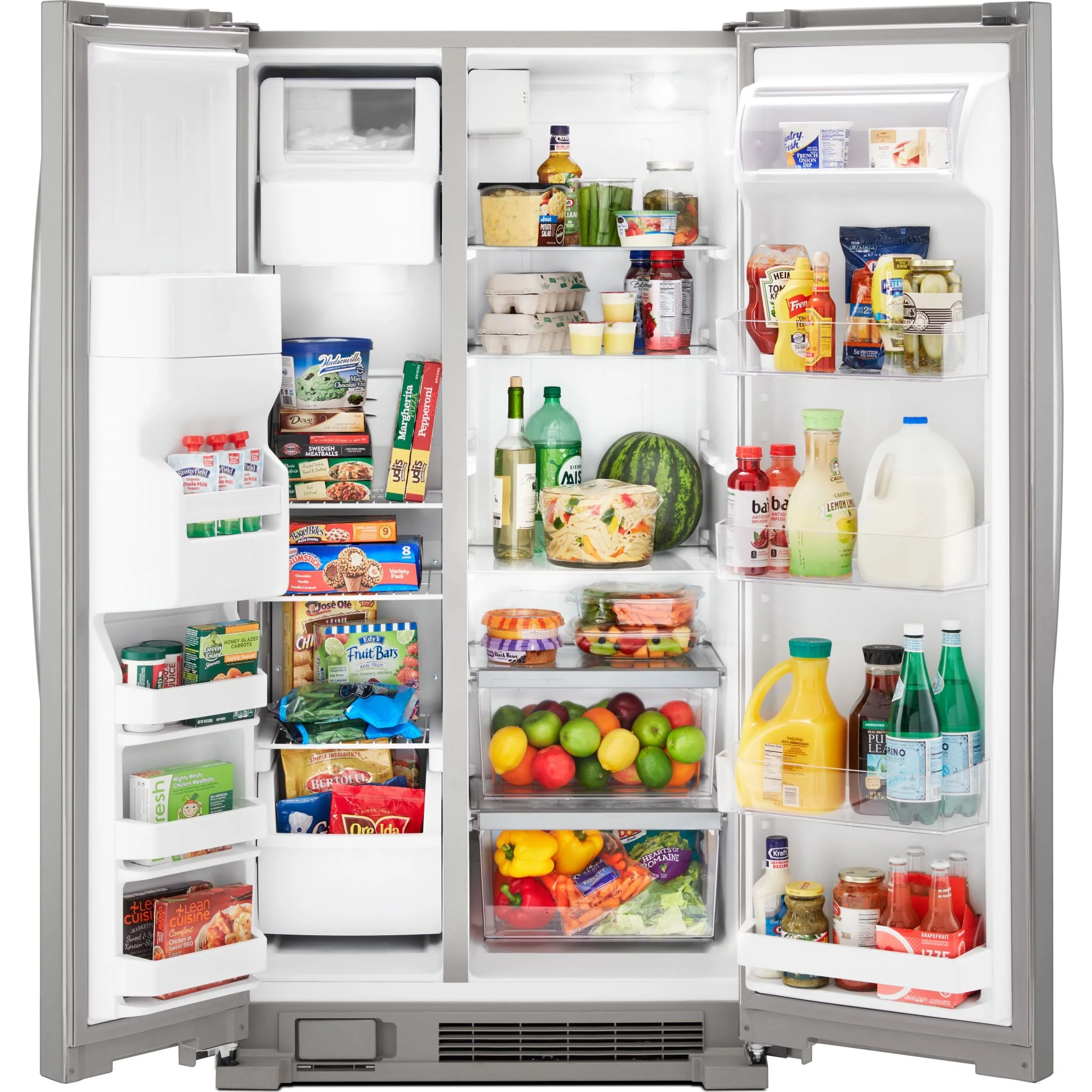 Whirlpool 36-inch Wide Side-by-Side Refrigerator - 25 cu. ft. -Black (WRS335SDHB) - Image 5