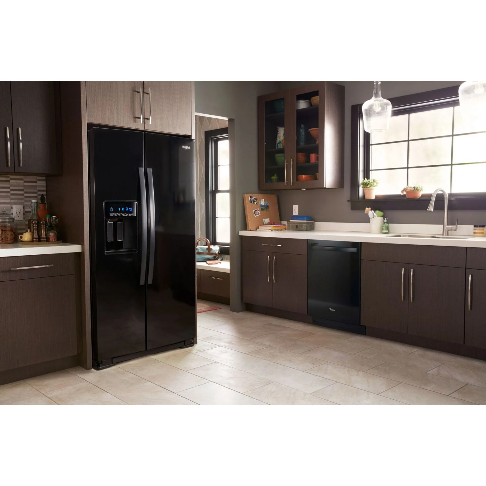 Whirlpool 36" Wide Counter Depth Side-by-Side Refrigerator - 21 cu. ft. - Black (WRS571CIHB) - Image 23