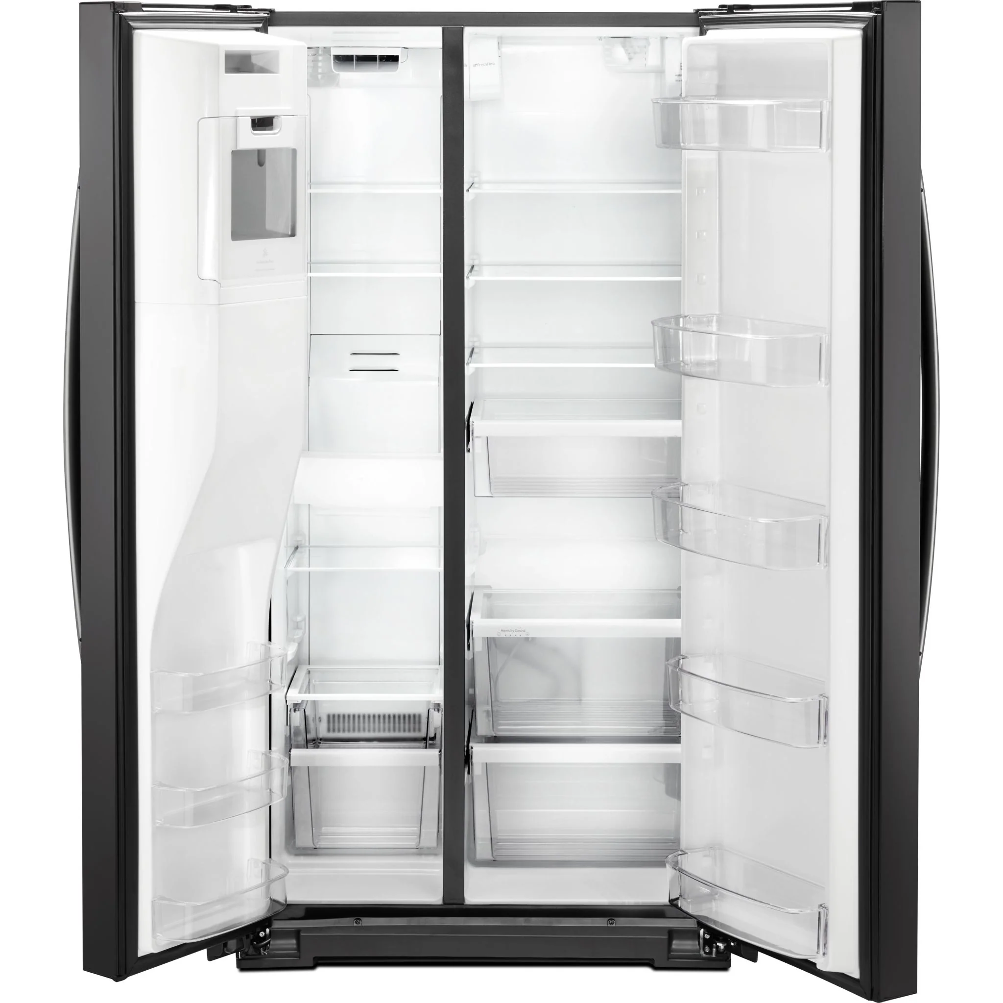 Whirlpool 36" Wide Counter Depth Side-by-Side Refrigerator - 21 cu. ft. - Black (WRS571CIHB) - Image 3