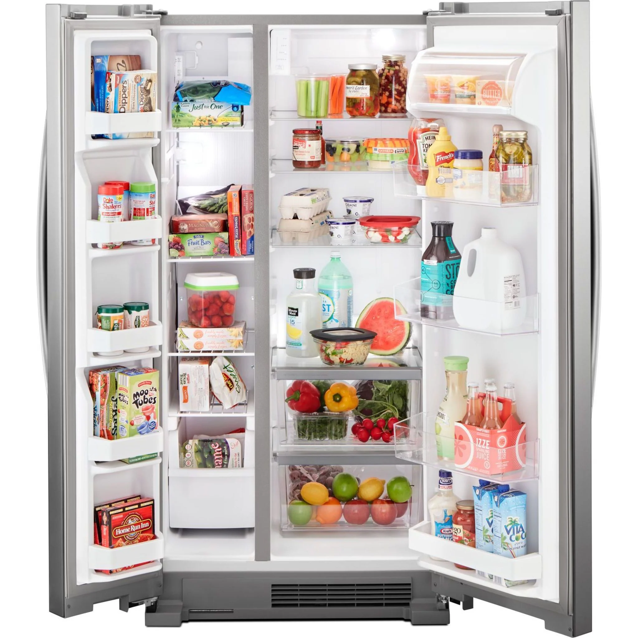 Whirlpool 33-inch Wide Side-by-Side Refrigerator - 22 cu. ft. -Monochromatic Stainless Steel (WRS312SNHM) - Image 11