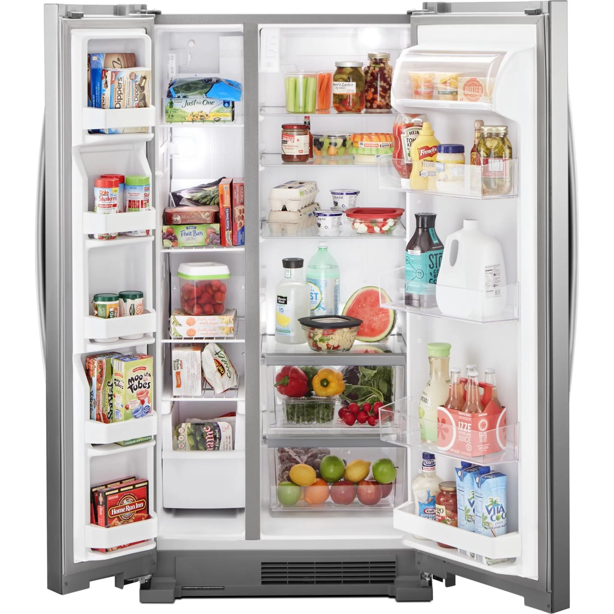 Whirlpool 33-inch Wide Side-by-Side Refrigerator - 22 cu. ft. -Monochromatic Stainless Steel (WRS312SNHM) - Image 17