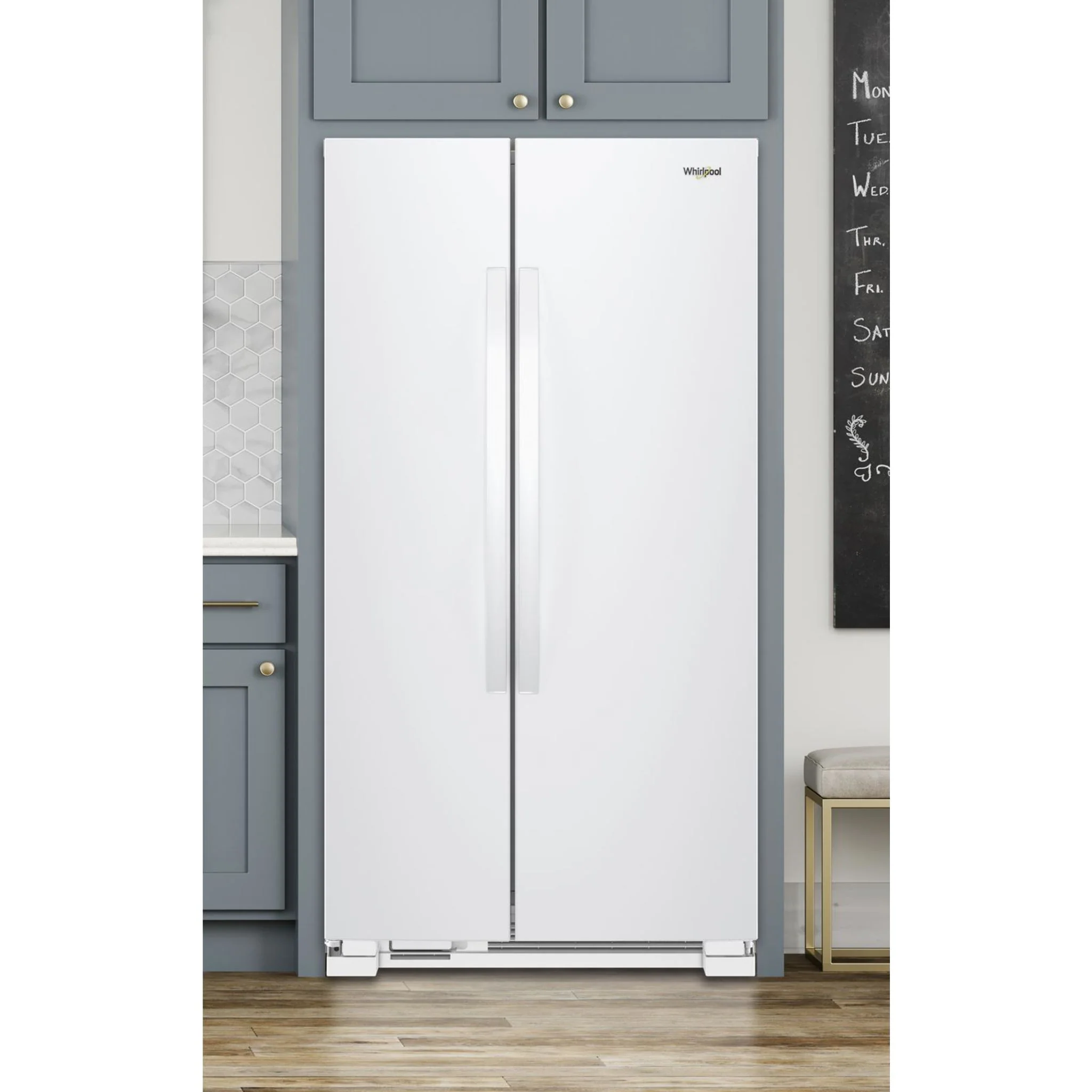Whirlpool 33-inch Wide Side-by-Side Refrigerator - 22 cu. ft. -White (WRS312SNHW) - Image 24