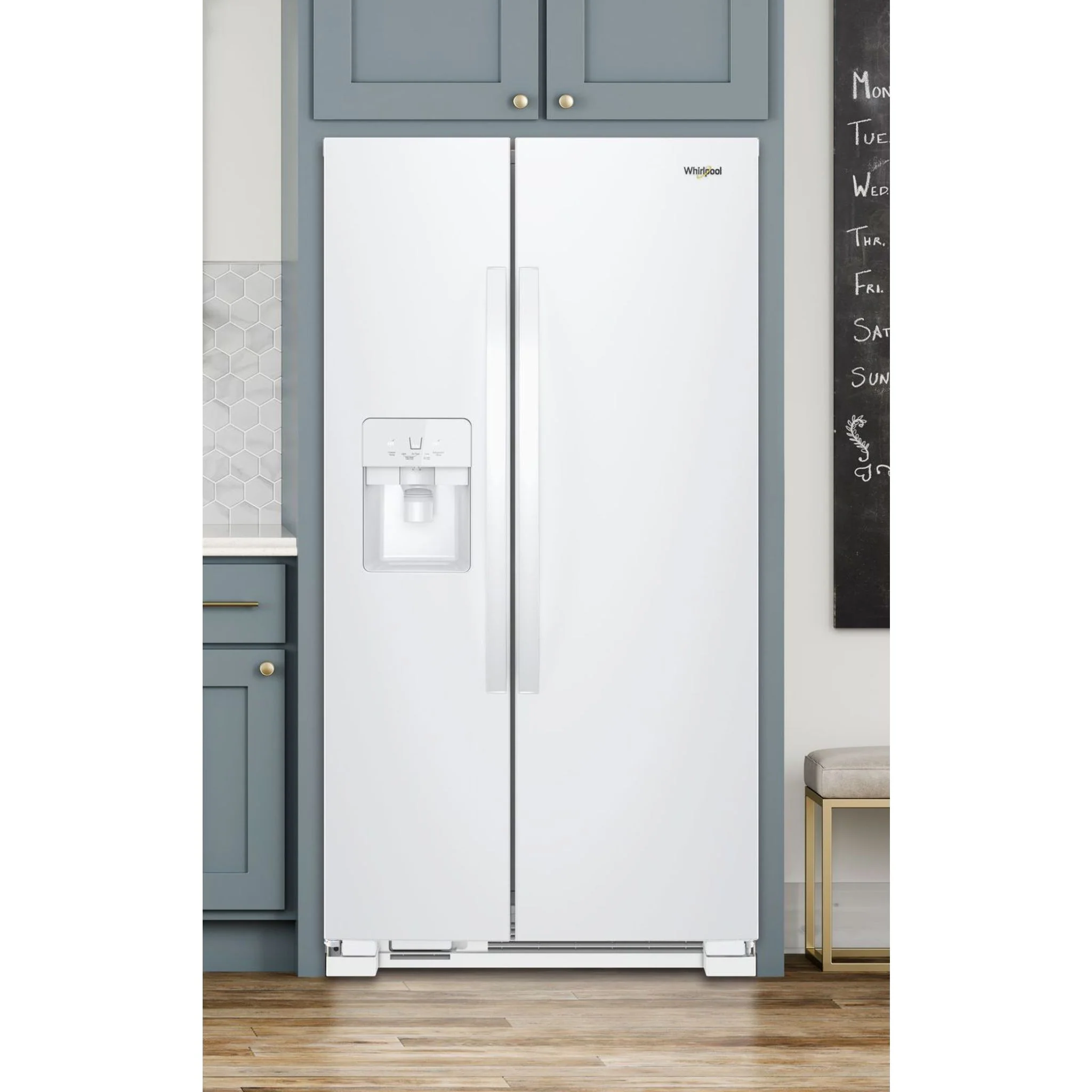 Whirlpool 33-inch Wide Side-by-Side Refrigerator - 21 cu. ft. -White (WRS321SDHW) - Image 24