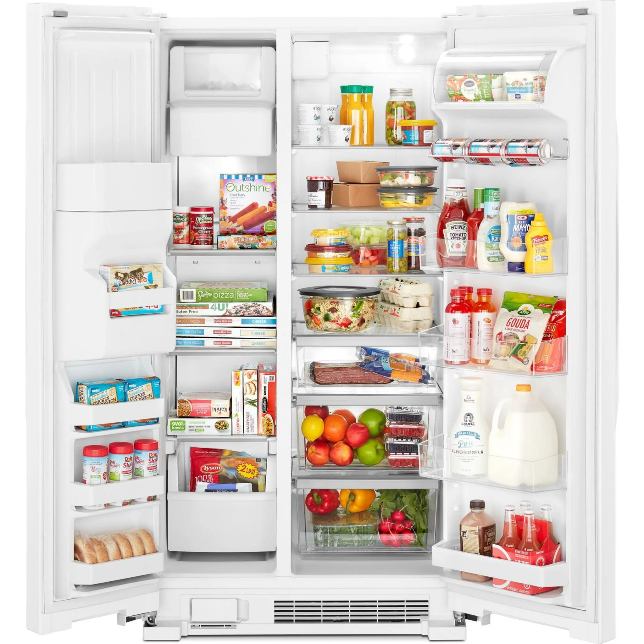 Whirlpool 36-inch Wide Side-by-Side Refrigerator - 25 cu. ft. -White (WRS325SDHW) - Image 17