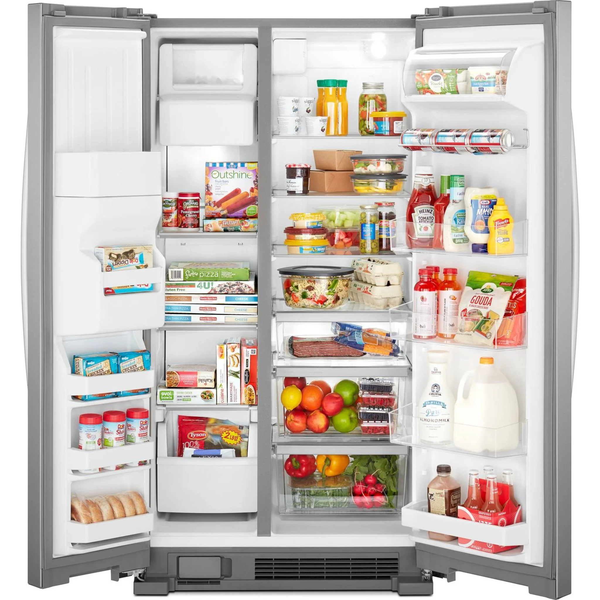 Whirlpool 36-inch Wide Side-by-Side Refrigerator - 25 cu. ft. -Fingerprint Resistant (WRS325SDHZ) - Image 15