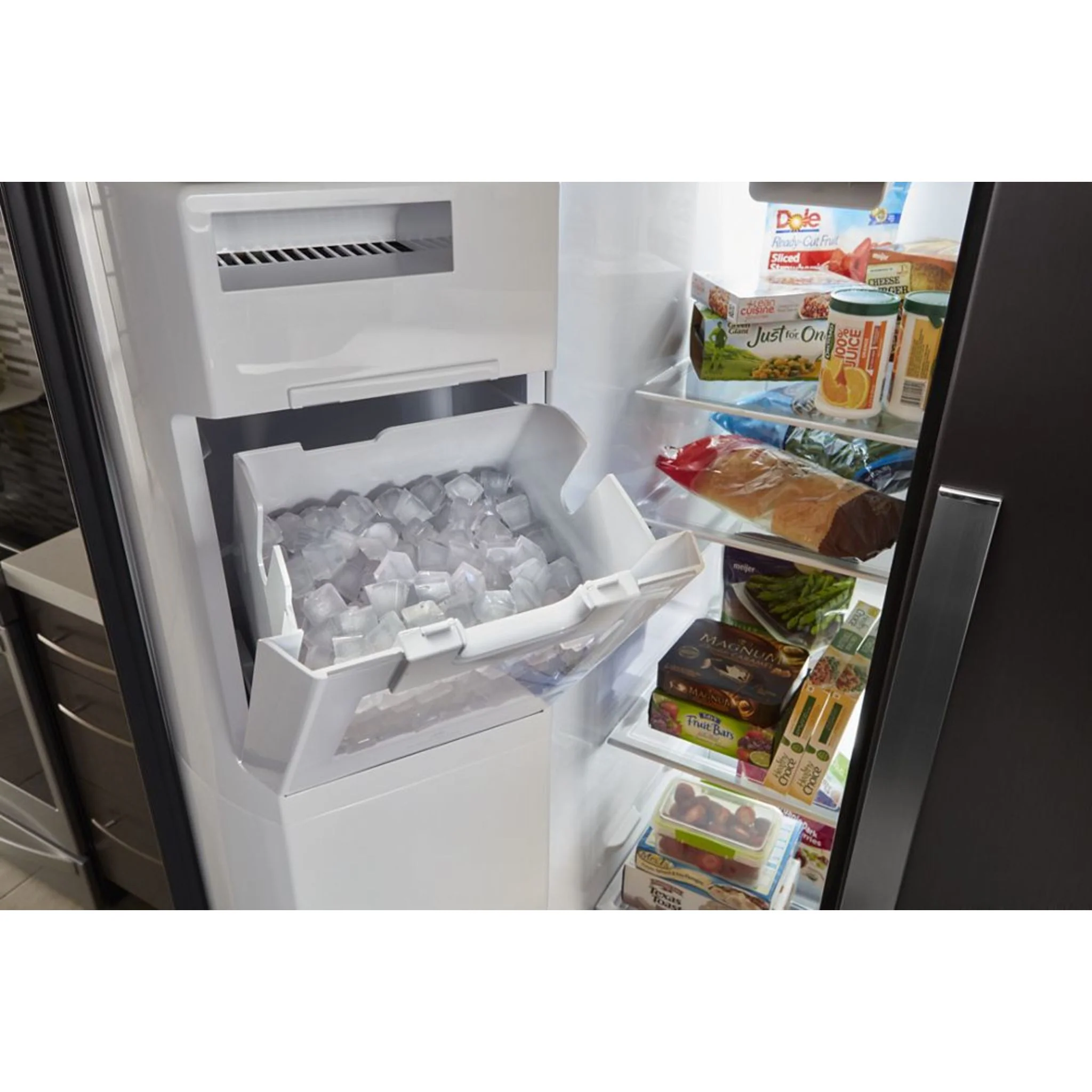 Whirlpool 36" Wide Counter Depth Side-by-Side Refrigerator - 21 cu. ft. - White (WRS571CIHW) - Image 14