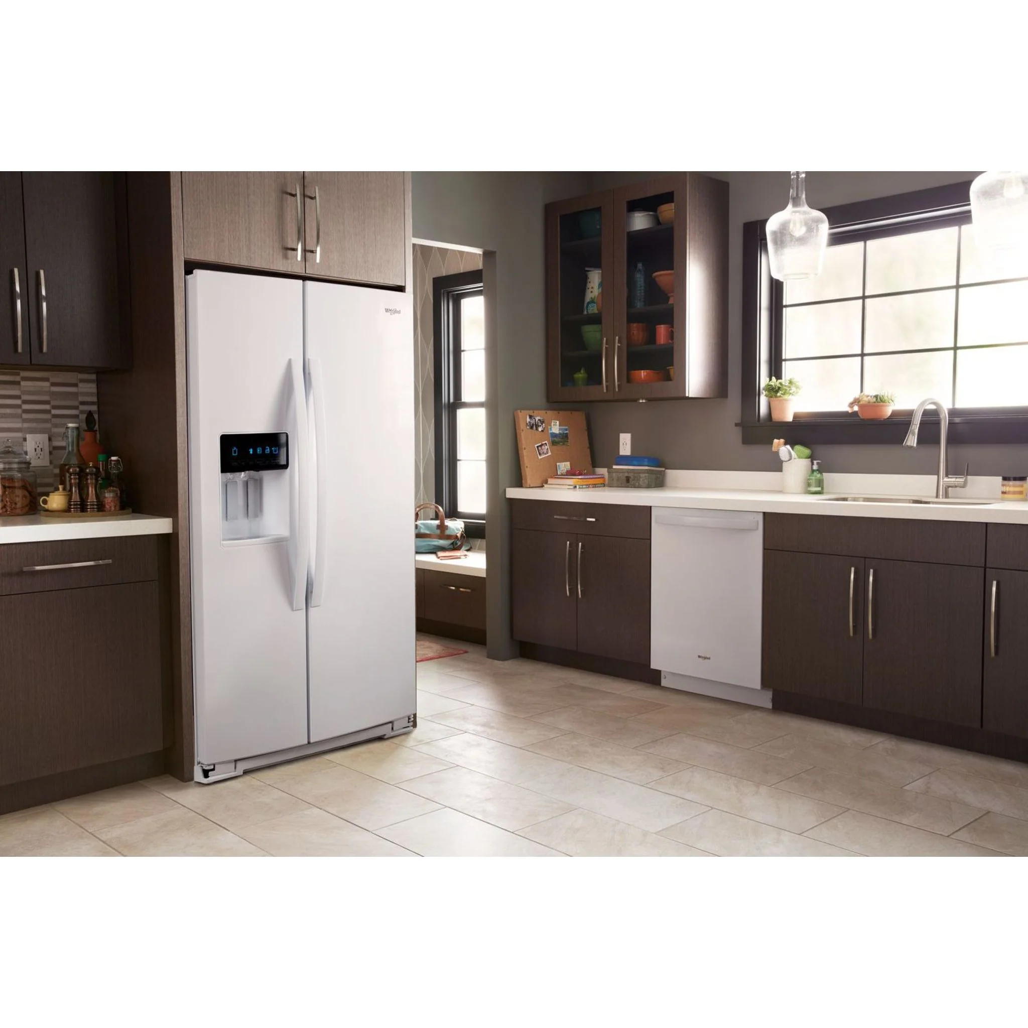 Whirlpool 36" Wide Counter Depth Side-by-Side Refrigerator - 21 cu. ft. - White (WRS571CIHW) - Image 24