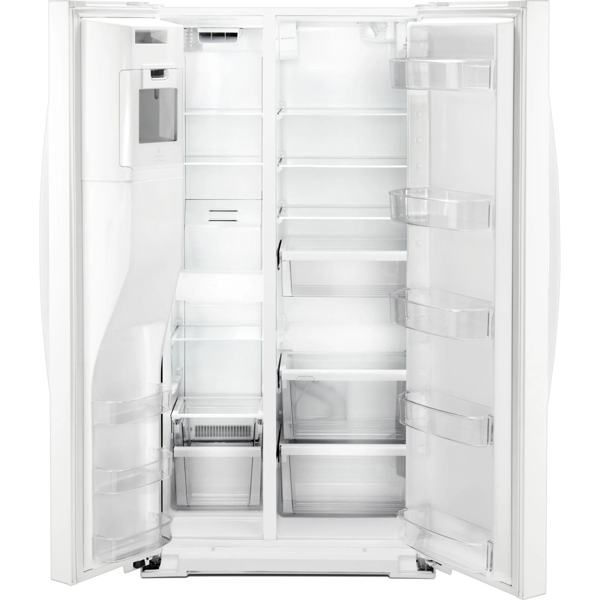 Whirlpool 36" Wide Counter Depth Side-by-Side Refrigerator - 21 cu. ft. - White (WRS571CIHW) - Image 3
