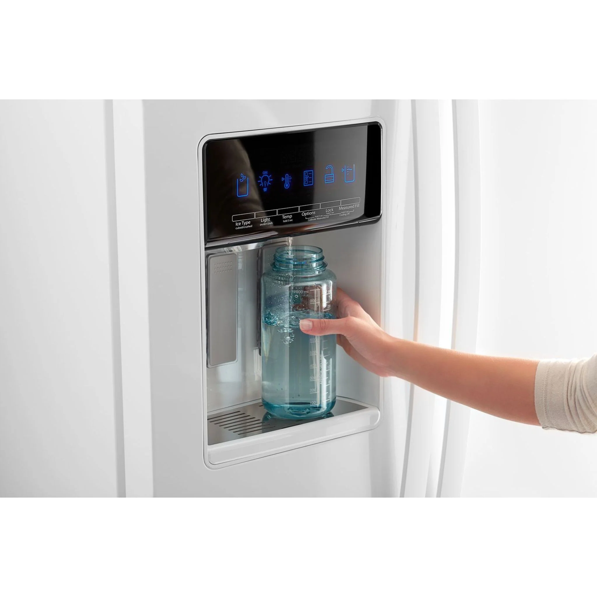 Whirlpool 36" Wide Counter Depth Side-by-Side Refrigerator - 21 cu. ft. - White (WRS571CIHW) - Image 9