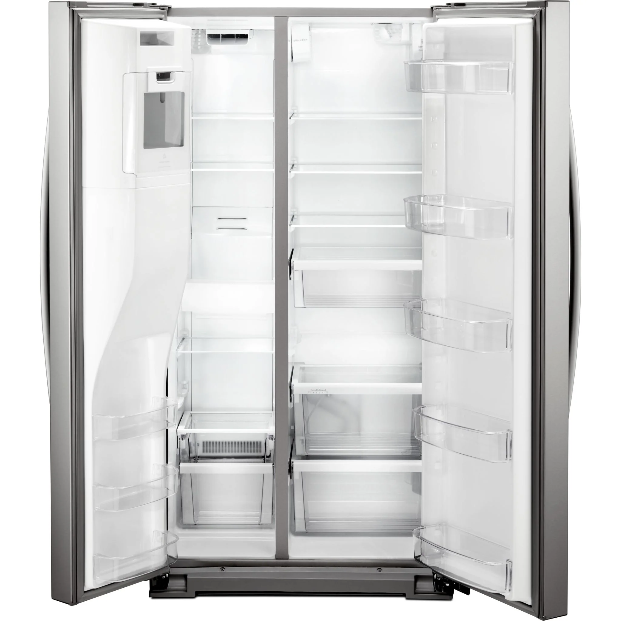 Whirlpool 36" Wide Counter Depth Side-by-Side Refrigerator - 21 cu. ft. - Fingerprint Resistant Stainless Steel (WRS571CIHZ) - Image 2