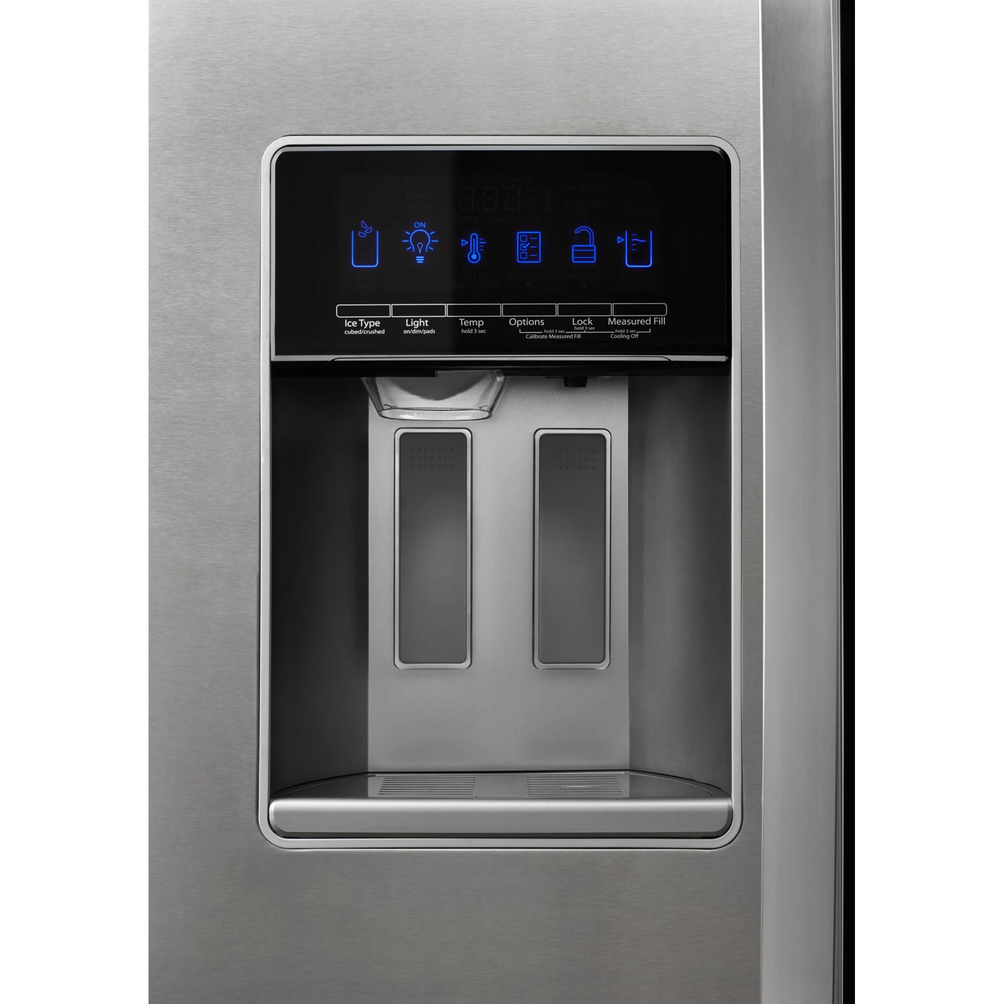 Whirlpool 36" Wide Counter Depth Side-by-Side Refrigerator - 21 cu. ft. - Fingerprint Resistant Stainless Steel (WRS571CIHZ) - Image 7