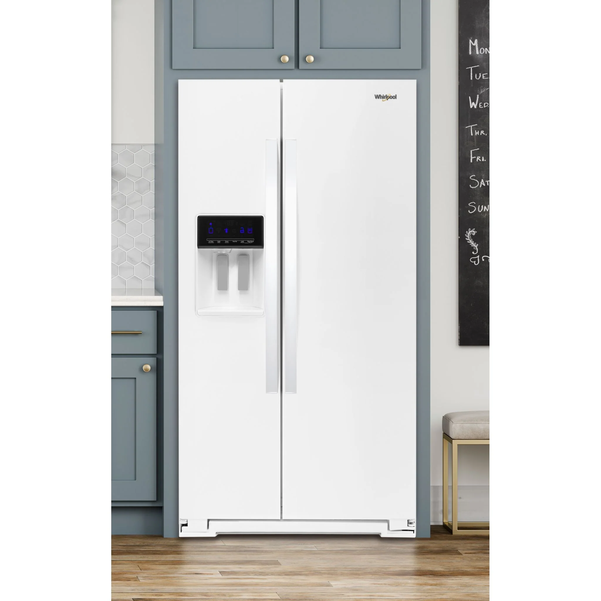Whirlpool 36" Wide Side-by-Side Refrigerator - 28 cu. ft. - White (WRS588FIHW) - Image 4