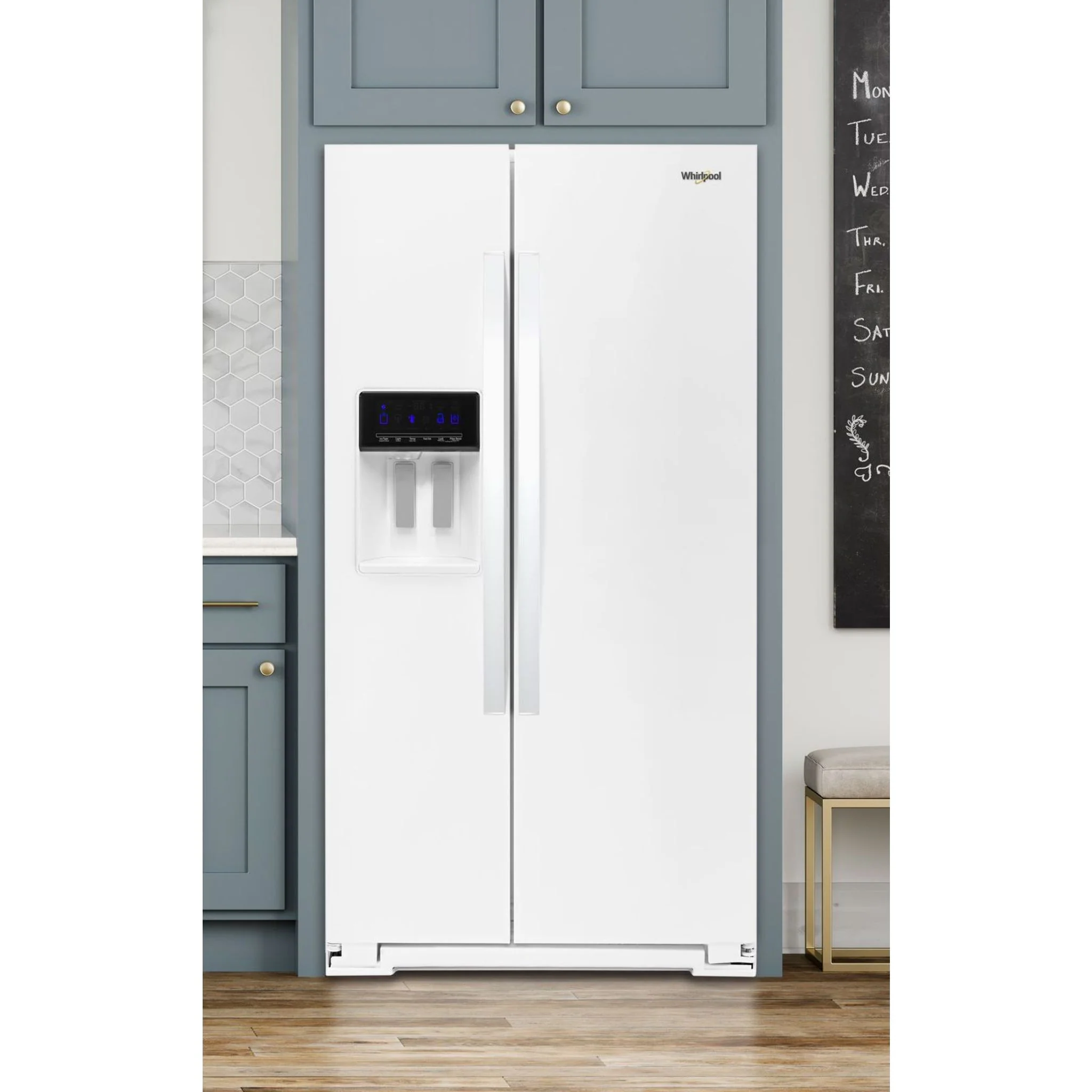 Whirlpool 36" Wide Side-by-Side Refrigerator - 28 cu. ft. - White (WRS588FIHW) - Image 40