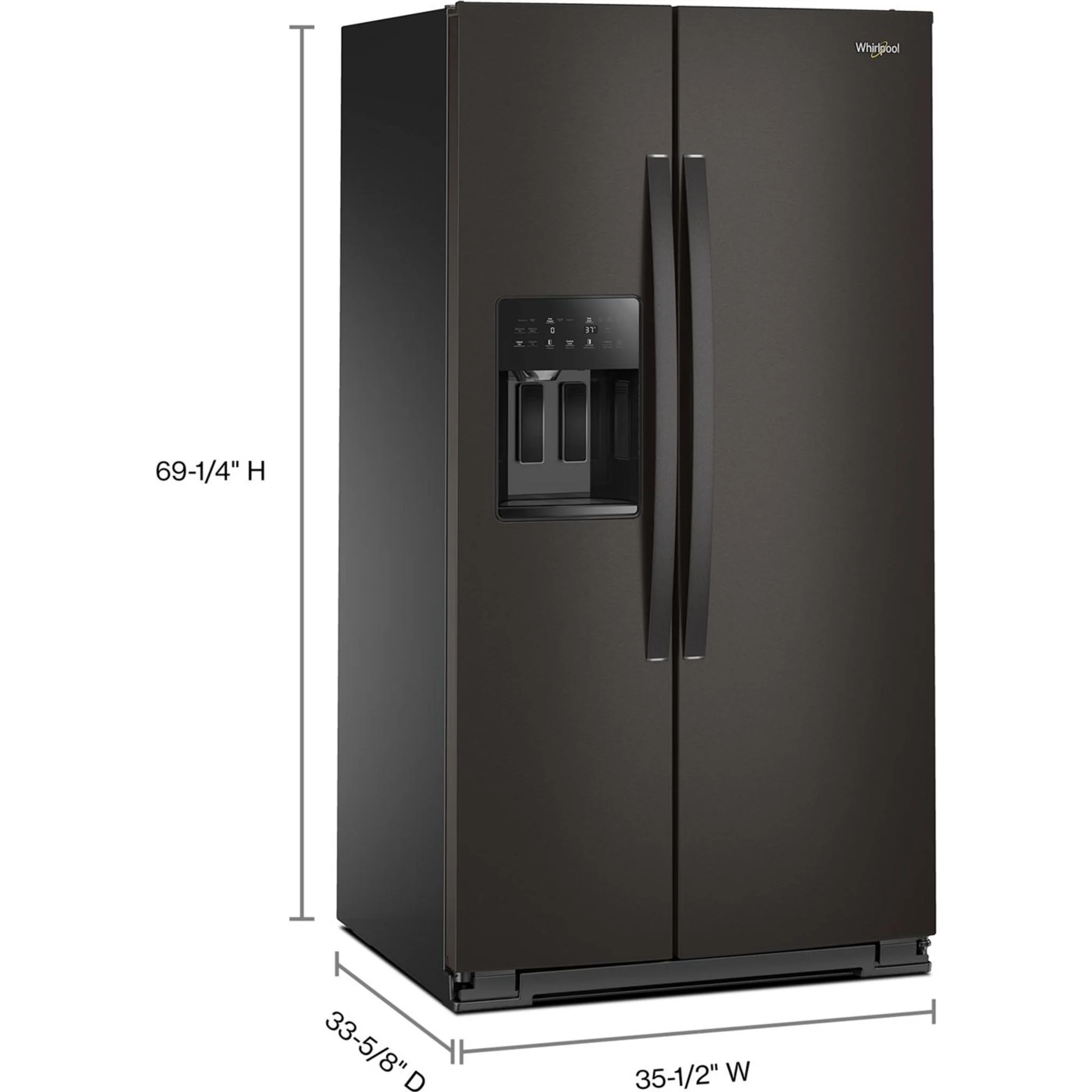 Whirlpool 36-inch Full Depth Side-by-Side Refrigerator with TruCoolSystem -Black Stainless Finish (WRSF5536RV) - Image 21
