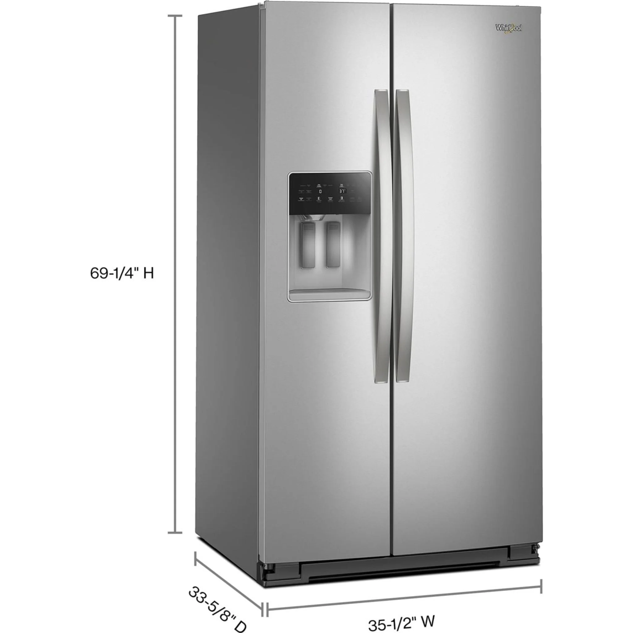 Whirlpool 36-inch Full Depth Side-by-Side Refrigerator with TruCoolSystem -Fingerprint Resistant Stainless Steel (WRSF5536RZ) - Image 27