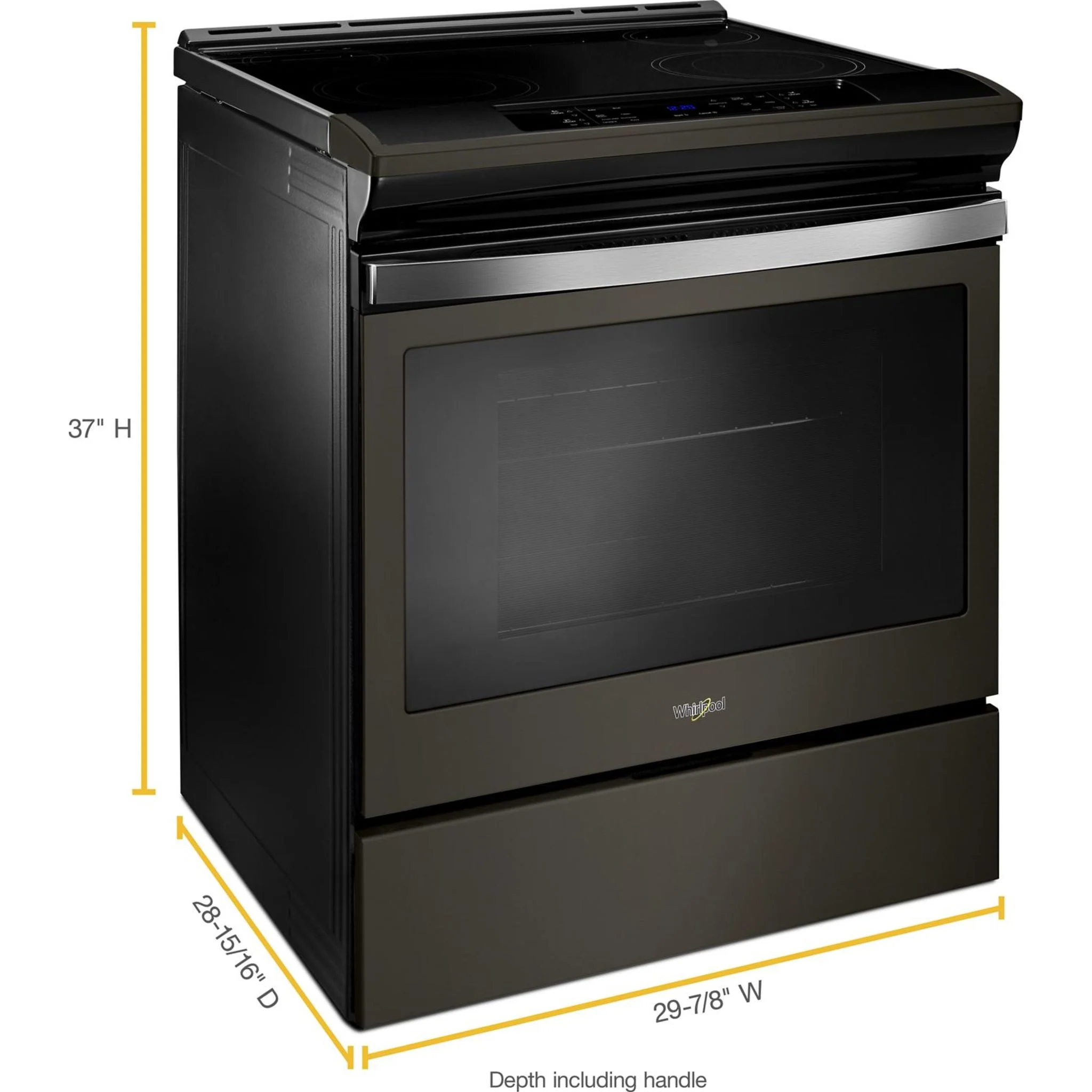 Whirlpool 4.8 cu. ft. guided Electric Front Control Range with the easy-wipe ceramic glass cooktop (YWEE510S0FV) - Image 17