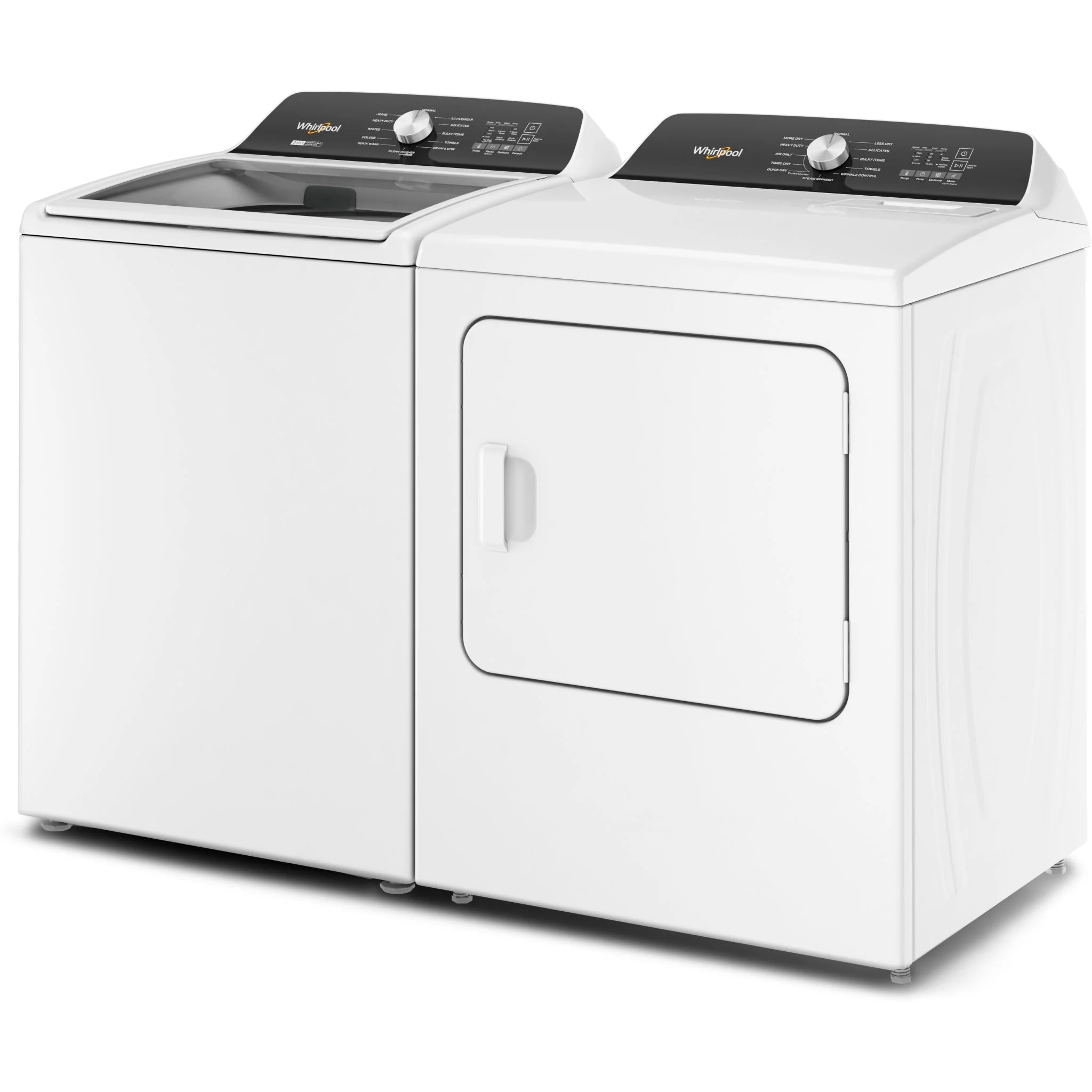 Whirlpool 5.5 Cu. Ft. Capacity Top Load Laundry Pair with Removable Agitator - White (WTW5057LW & YWED5050LW) - Image 3