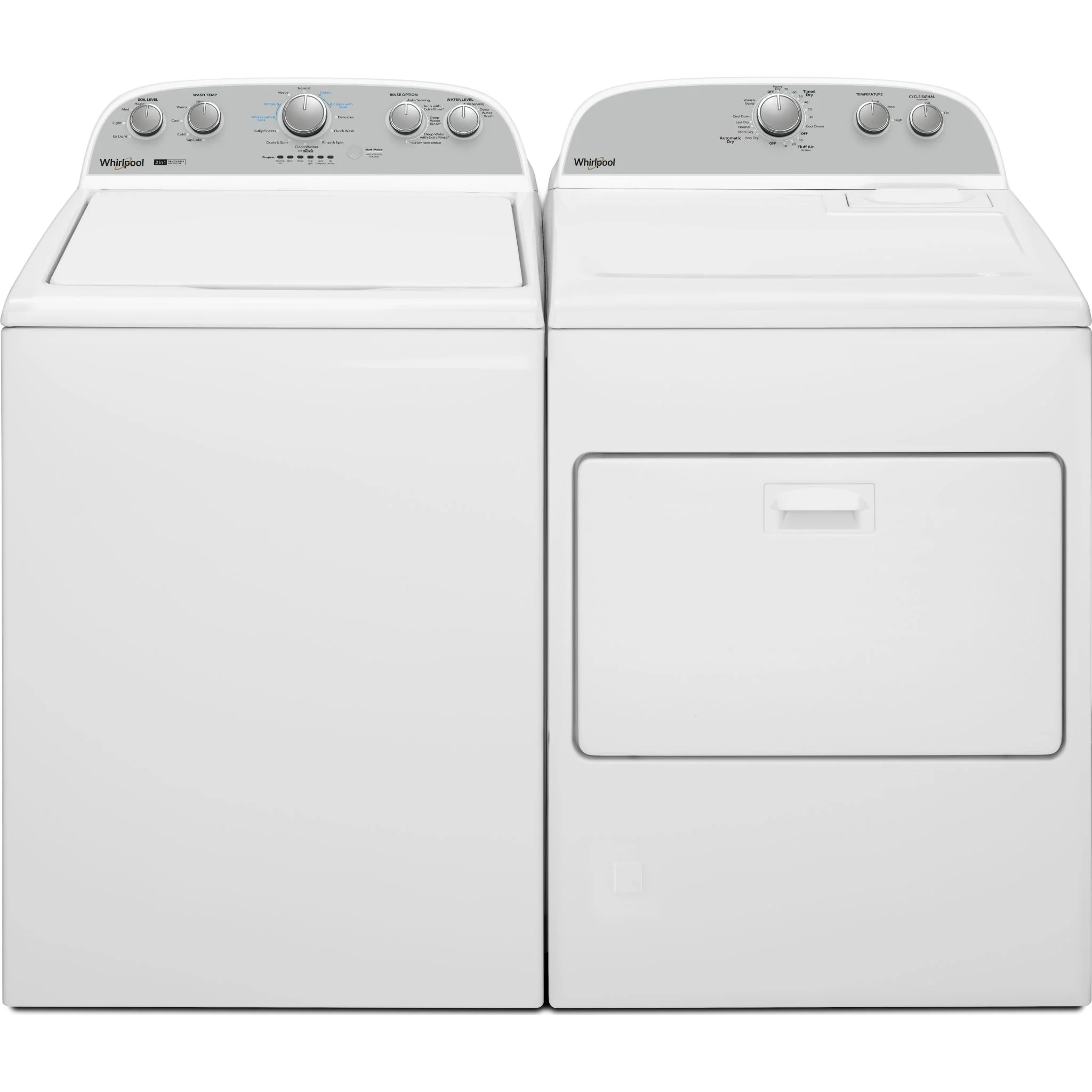 Whirlpool 4.5 cu.ft.  Top Load Washer with Removable Agitator - White (WTW4957PW) - Image 11