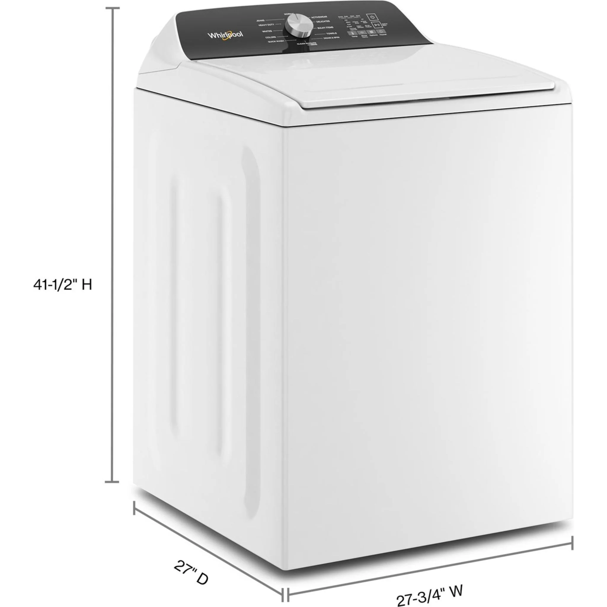 Whirlpool 5.2 cu. ft. Top Load Agitator Washer with Built-In Faucet - White (WTW5015LW) - Image 33