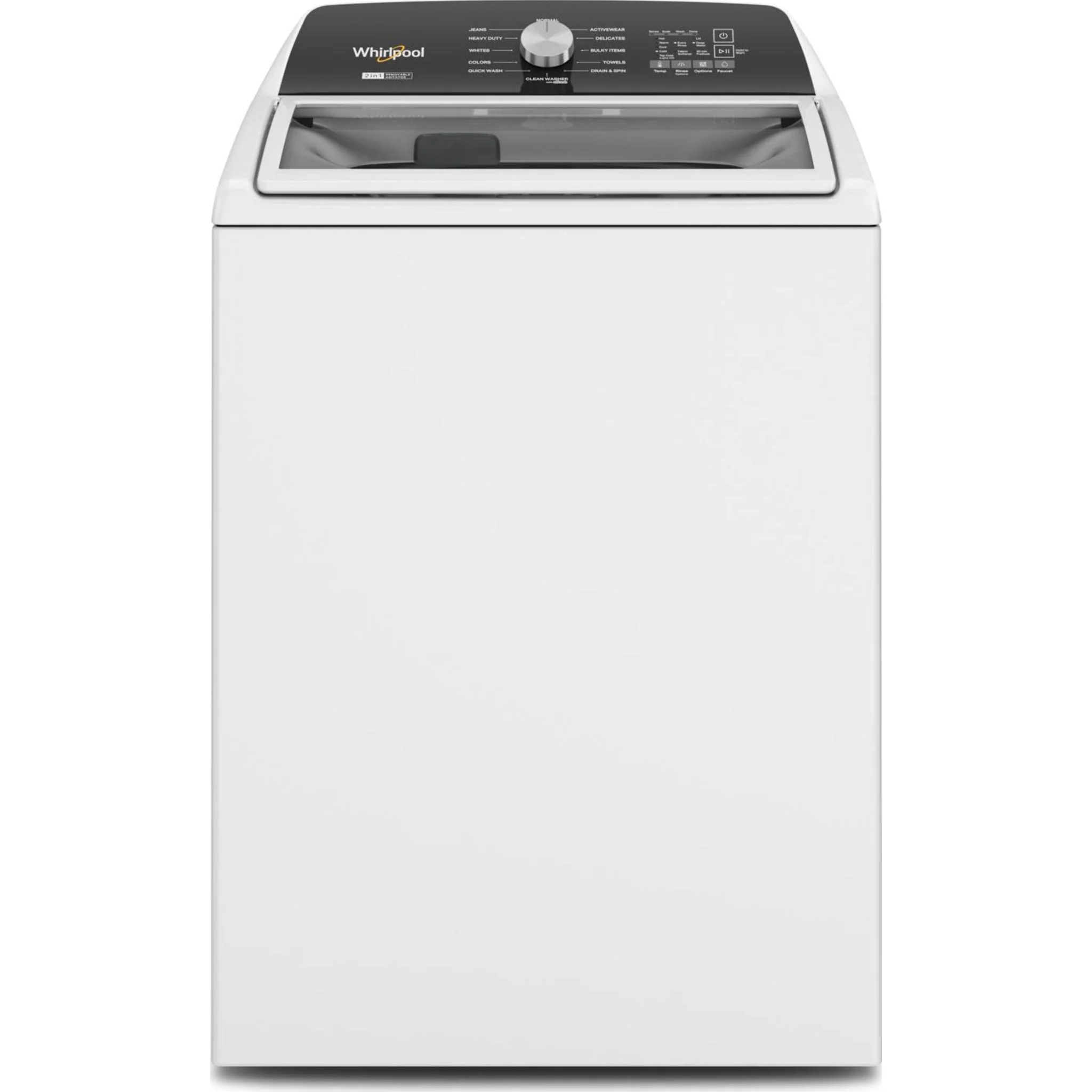 Whirlpool 5.4 - 5.5 Cu. Ft. Capacity Top Load Washer with Removable Agitator -White (WTW5057LW) - Image 10