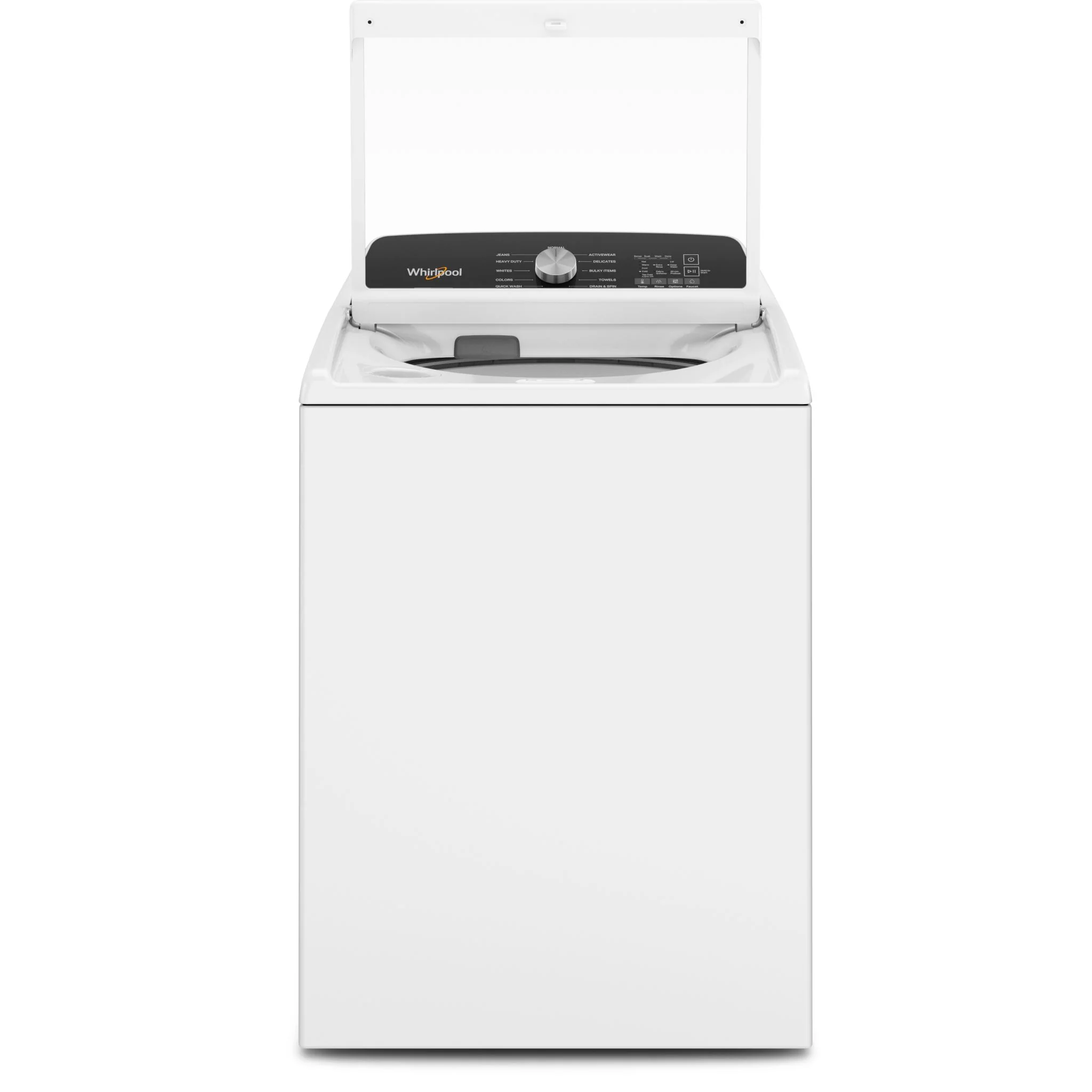 Whirlpool 5.4 - 5.5 Cu. Ft. Capacity Top Load Washer with Removable Agitator -White (WTW5057LW) - Image 2