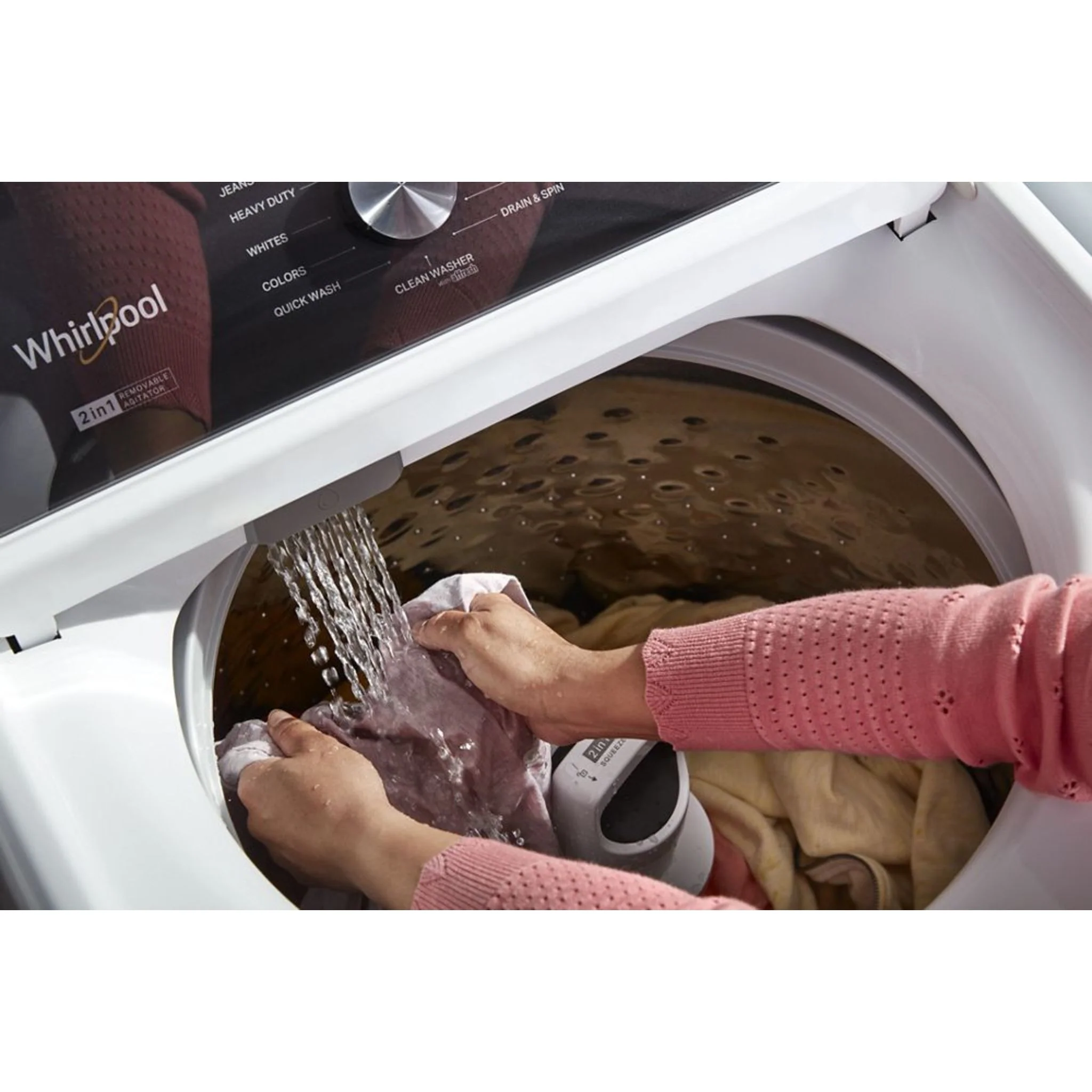Whirlpool 5.4 - 5.5 Cu. Ft. Capacity Top Load Washer with Removable Agitator -White (WTW5057LW) - Image 37