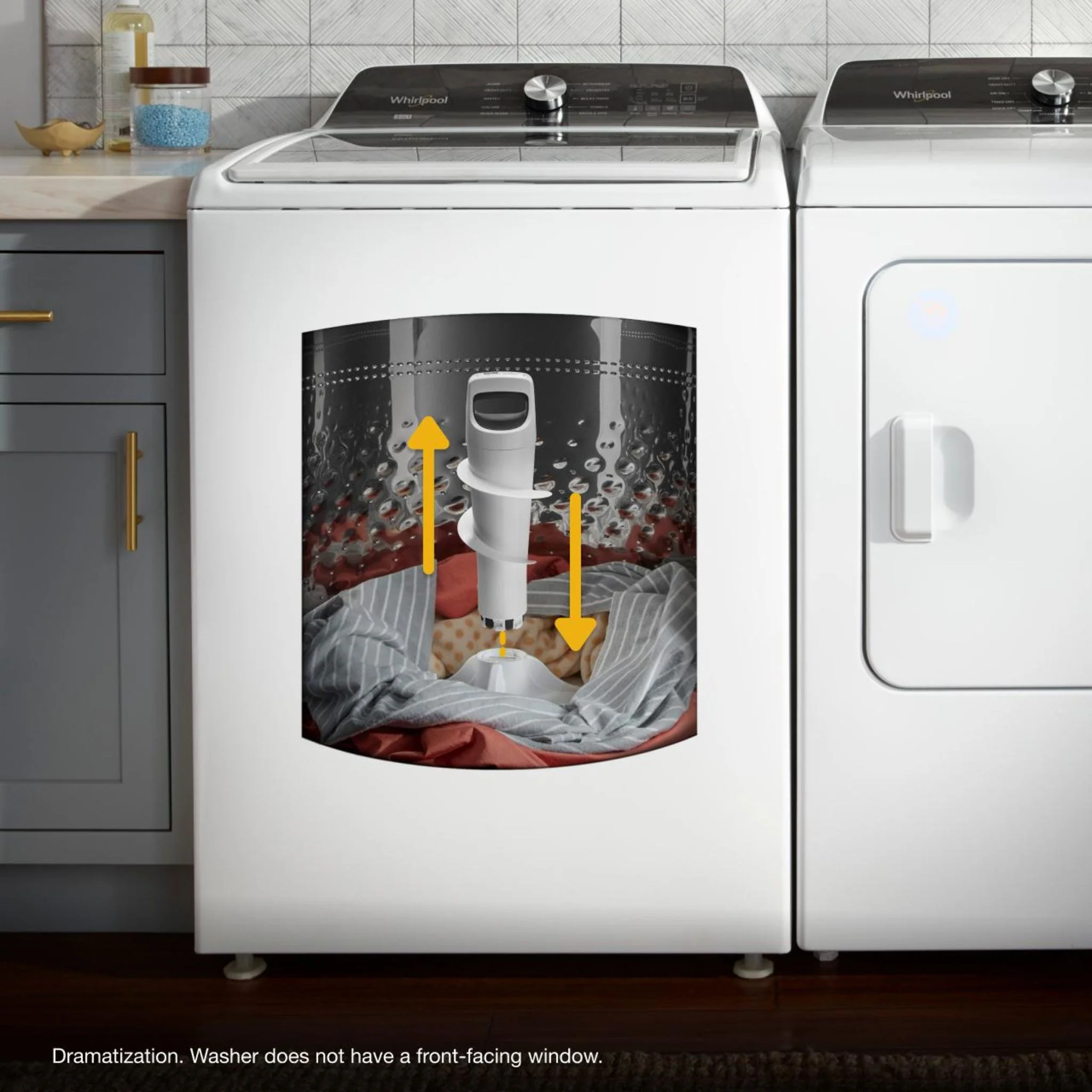 Whirlpool 5.4 - 5.5 Cu. Ft. Capacity Top Load Washer with Removable Agitator -White (WTW5057LW) - Image 42
