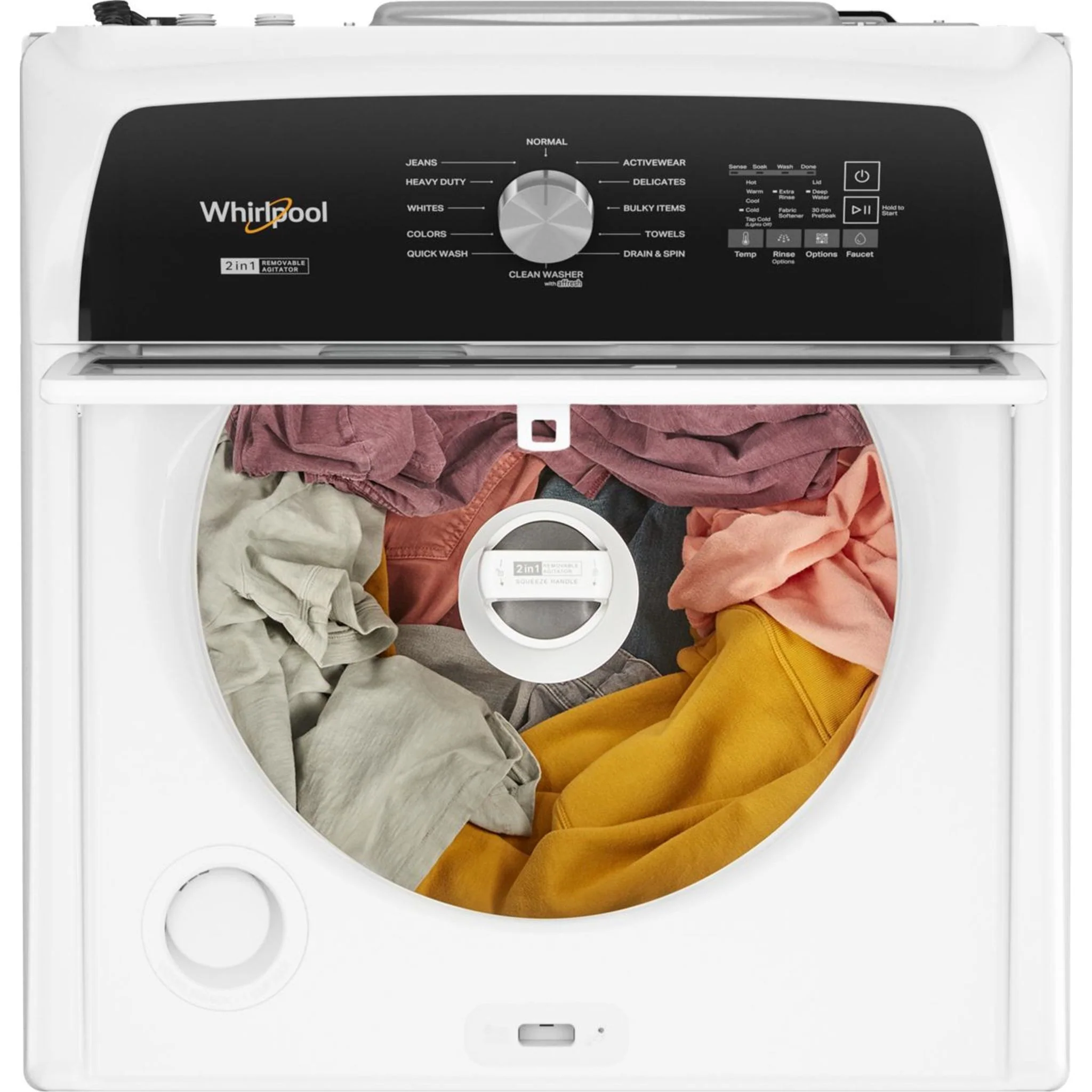Whirlpool 5.4 - 5.5 Cu. Ft. Capacity Top Load Washer with Removable Agitator -White (WTW5057LW) - Image 44