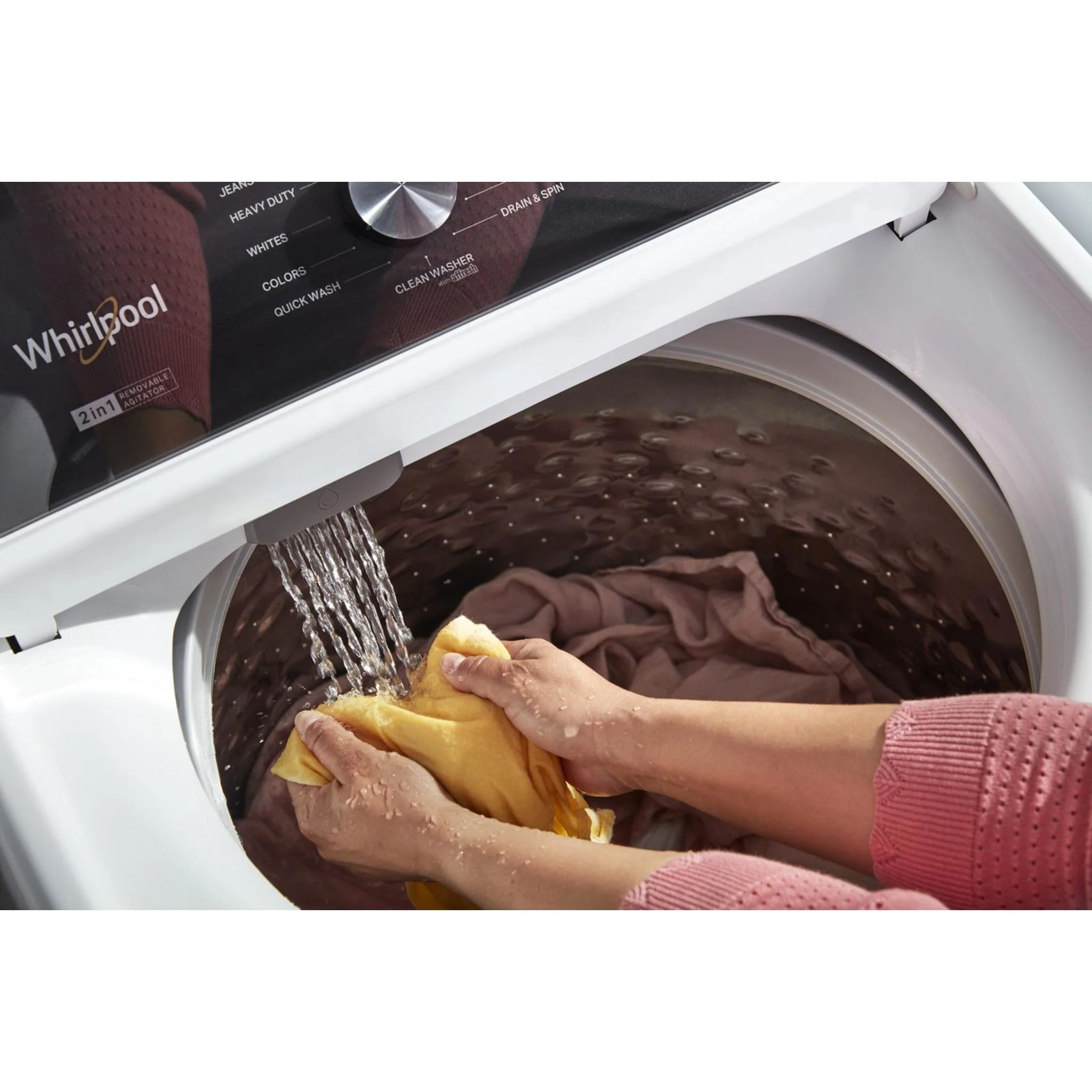 Whirlpool 5.4 - 5.5 Cu. Ft. Capacity Top Load Washer with Removable Agitator -White (WTW5057LW) - Image 45