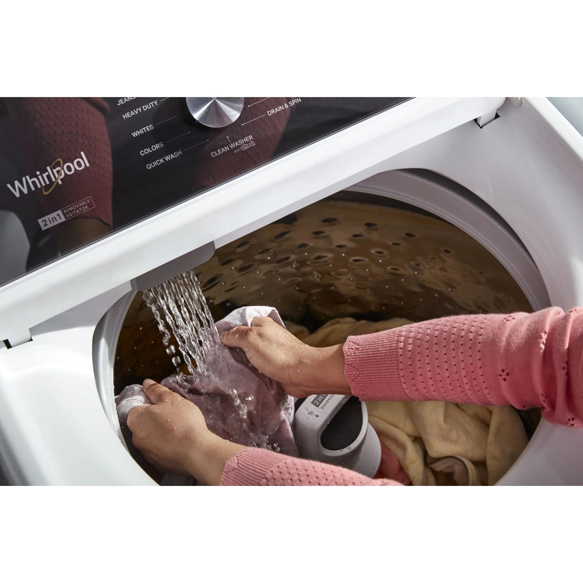 Whirlpool 5.4 - 5.5 Cu. Ft. Capacity Top Load Washer with Removable Agitator -White (WTW5057LW) - Image 51