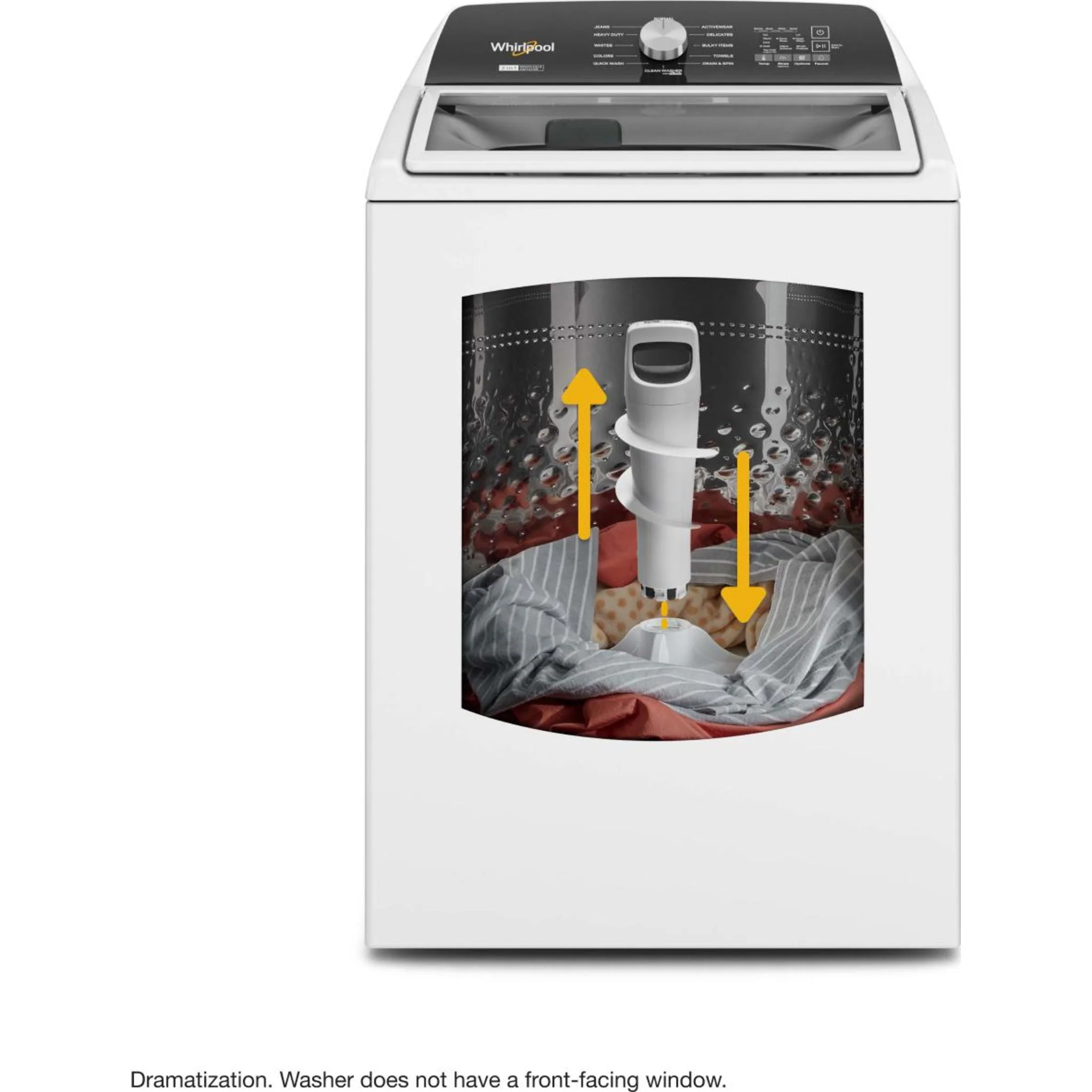 Whirlpool 5.4 - 5.5 Cu. Ft. Capacity Top Load Washer with Removable Agitator -White (WTW5057LW) - Image 52