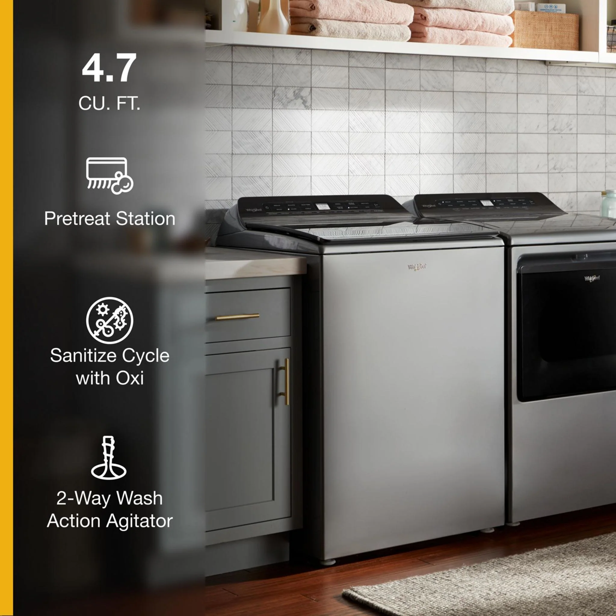 Whirlpool 5.4 cu. ft. I.E.C. Top Load Washer with Pretreat Station (WTW5105HC) - Image 29