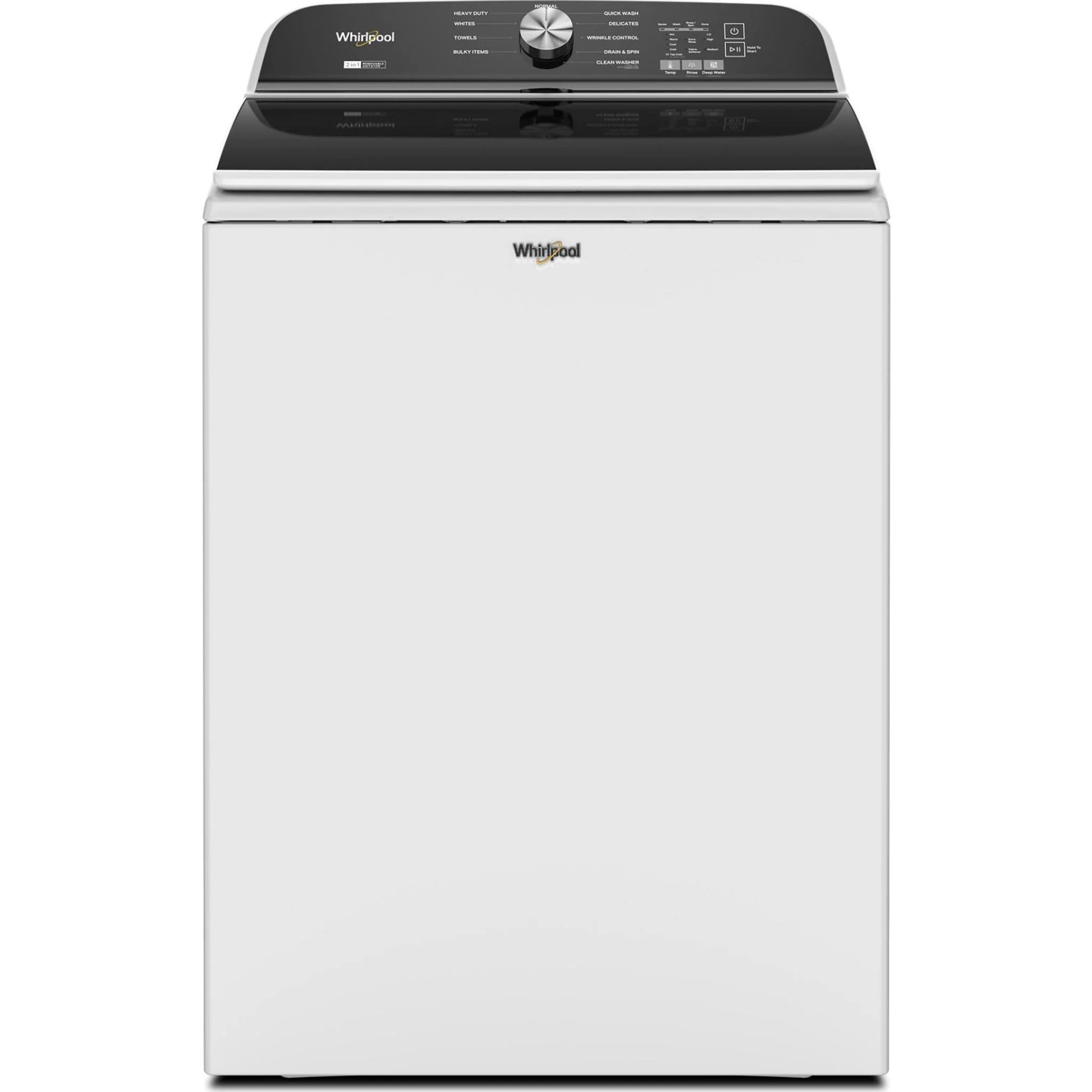 Whirlpool 6.0-6.1 Cu. Ft. Top Load Washer with Removable Agitator -White (WTW6157PW) - Image 4