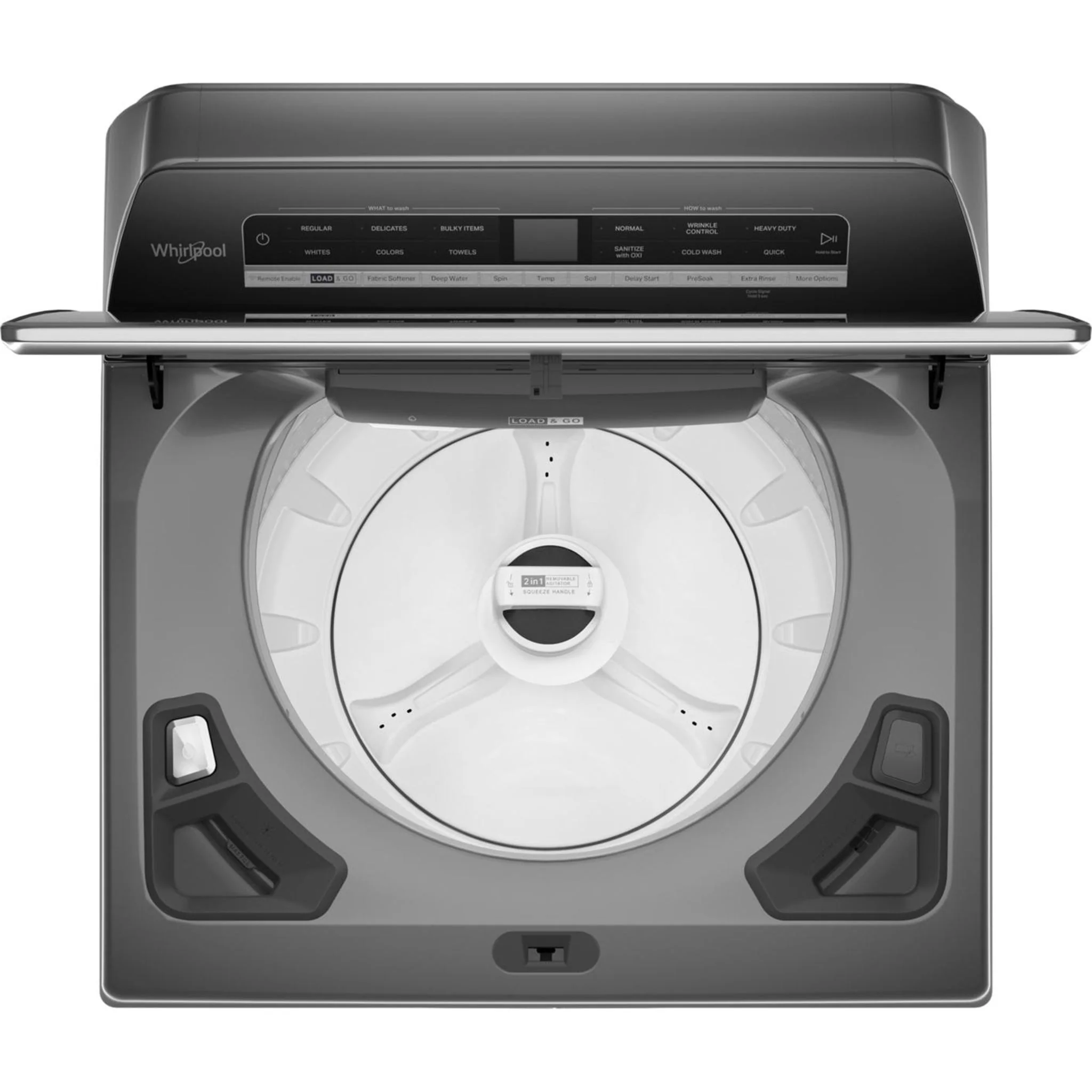 Whirlpool 6.0 - 6.1 cu. ft.(IEC) Top Load Washer with 2 in 1 Removable Agitator -Chrome Shadow (WTW8127LC) - Image 20