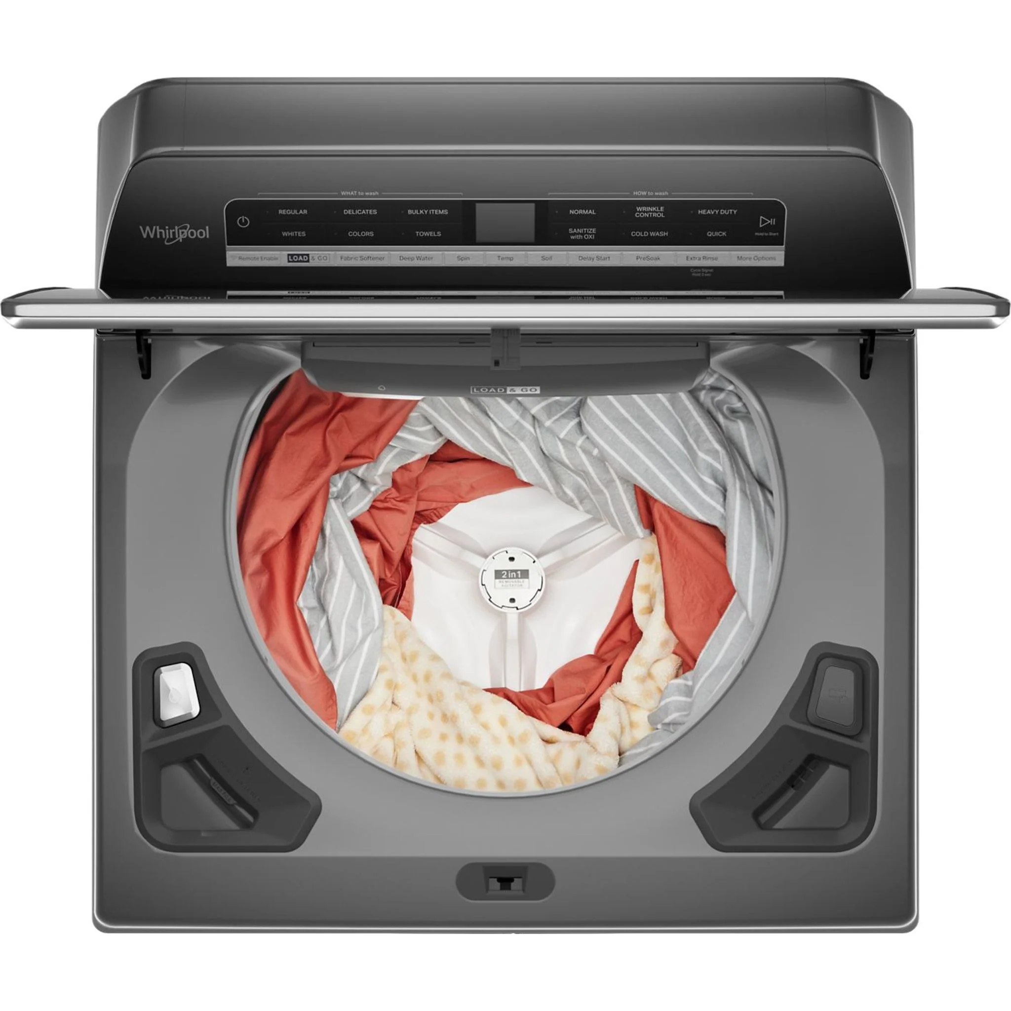 Whirlpool 6.0 - 6.1 cu. ft.(IEC) Top Load Washer with 2 in 1 Removable Agitator -Chrome Shadow (WTW8127LC) - Image 28