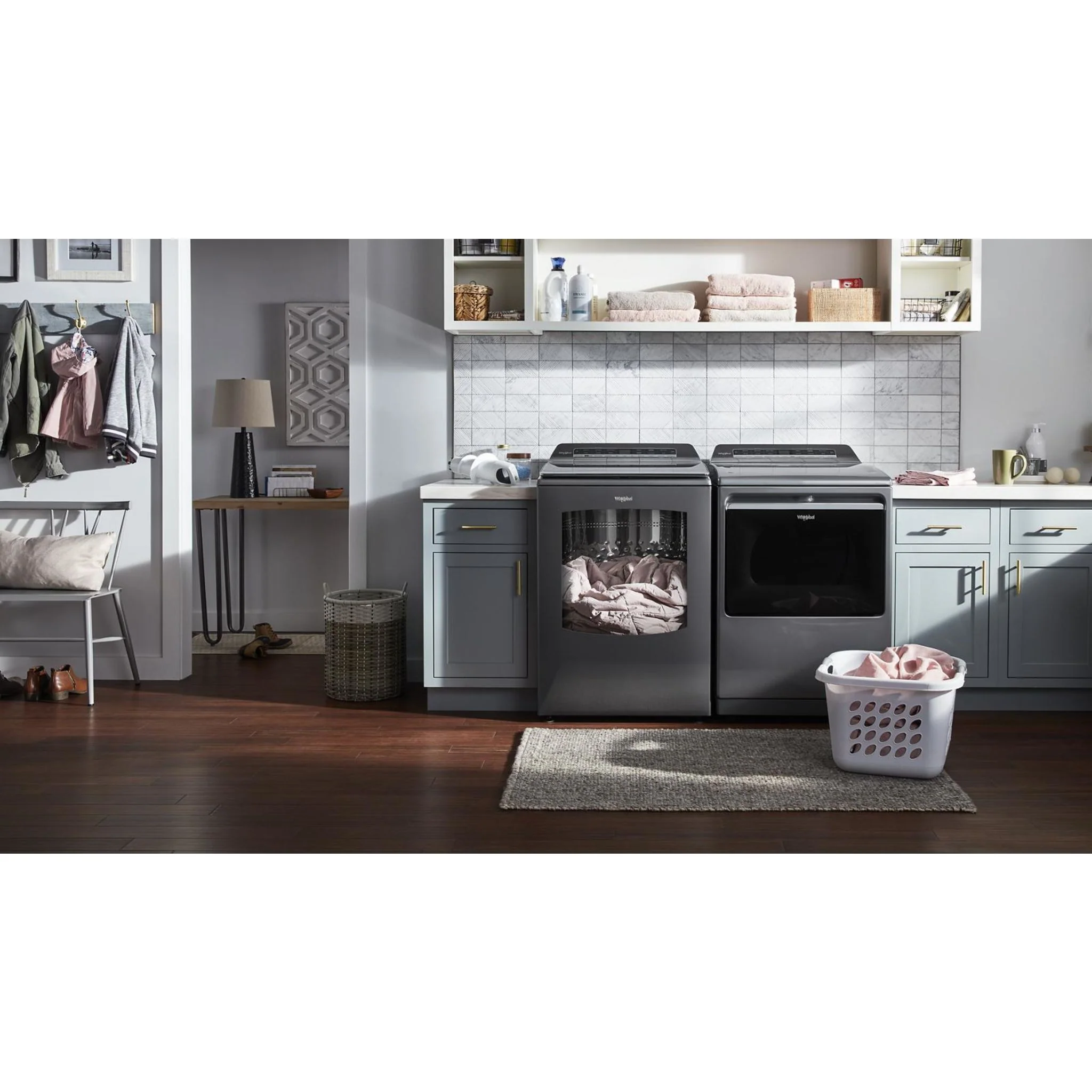 Whirlpool 6.0 - 6.1 cu. ft.(IEC) Top Load Washer with 2 in 1 Removable Agitator -Chrome Shadow (WTW8127LC) - Image 29