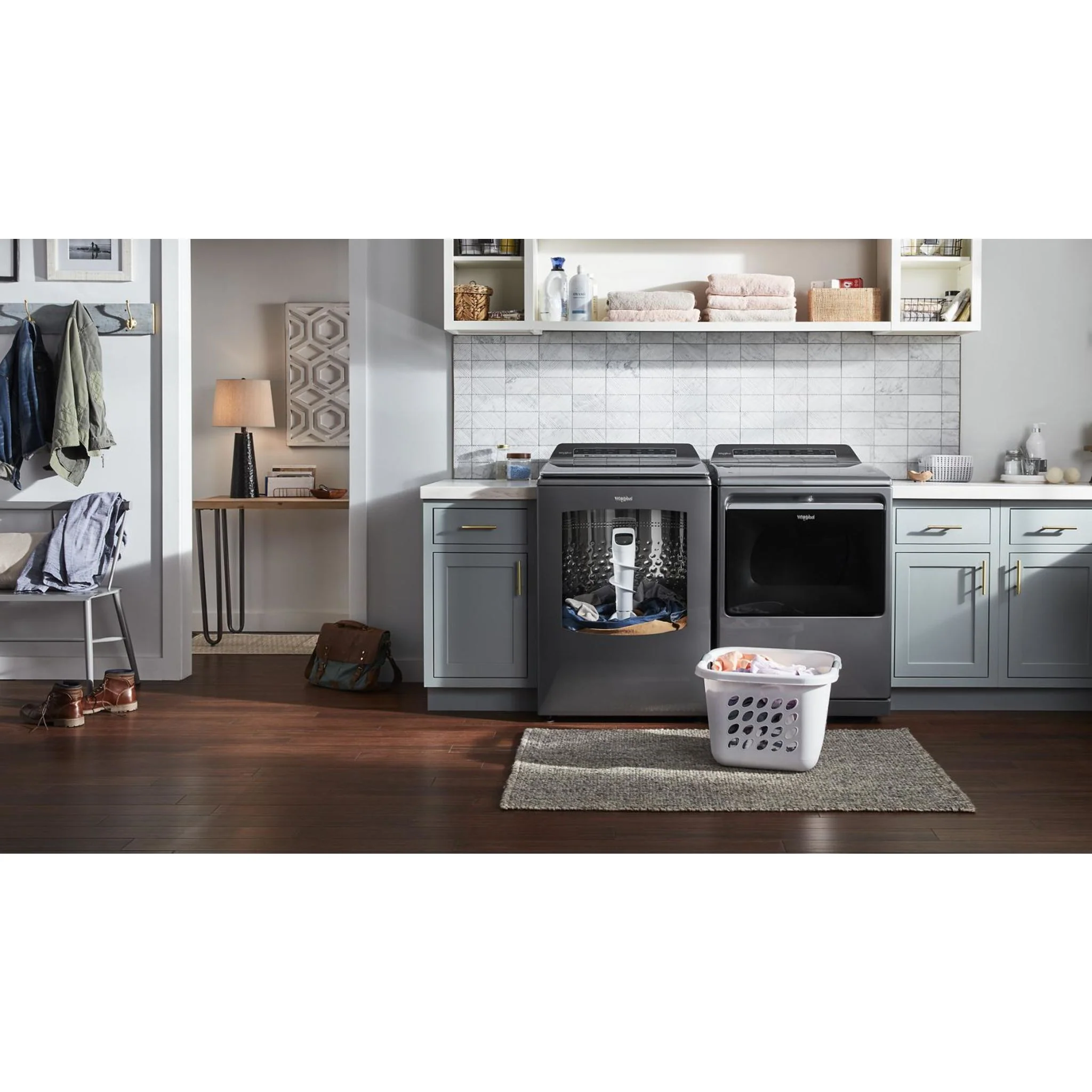 Whirlpool 6.0 - 6.1 cu. ft.(IEC) Top Load Washer with 2 in 1 Removable Agitator -Chrome Shadow (WTW8127LC) - Image 4