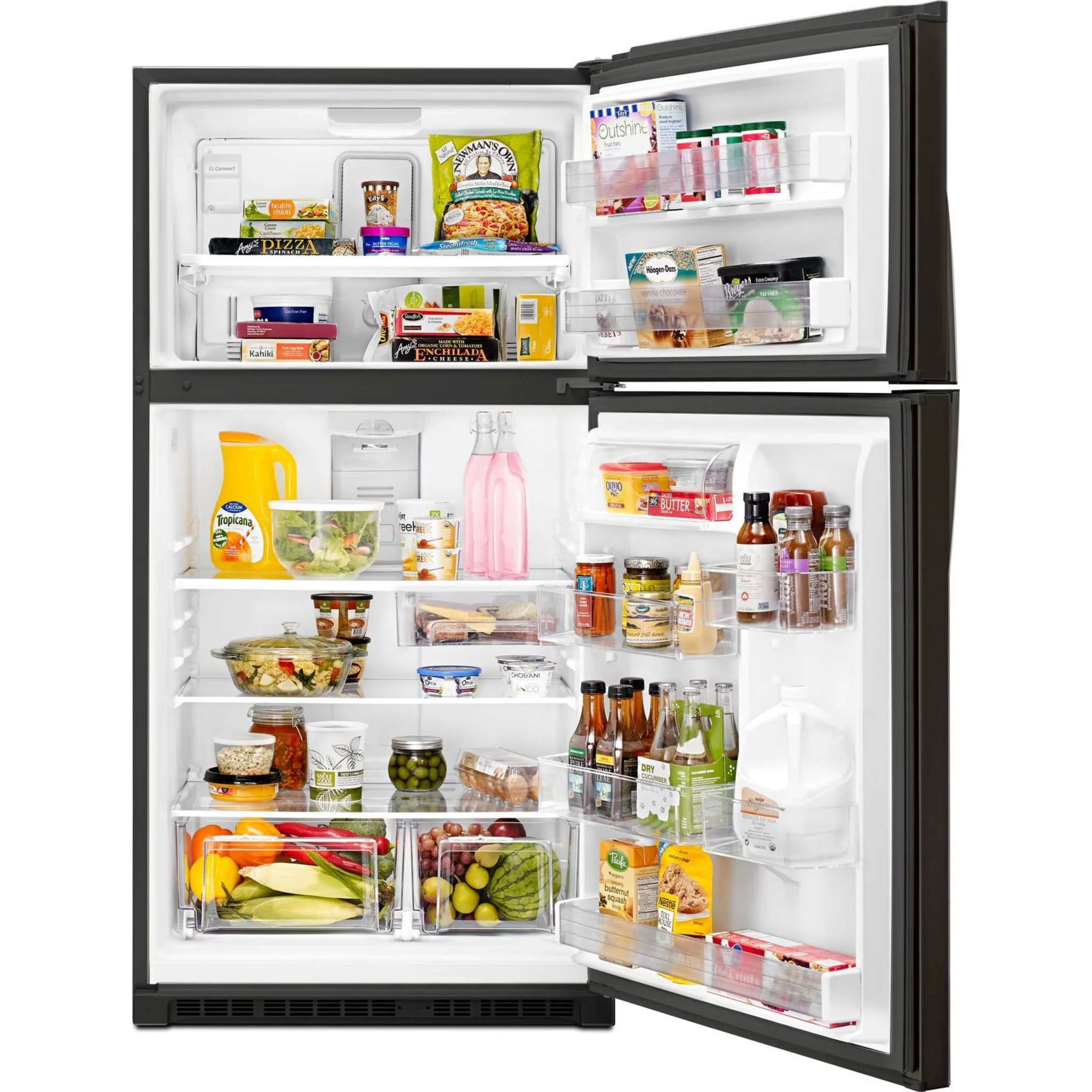 Whirlpool 33-inch Wide Top Freezer Refrigerator - 21 cu. ft. -Black Stainless (WRT541SZHV) - Image 13