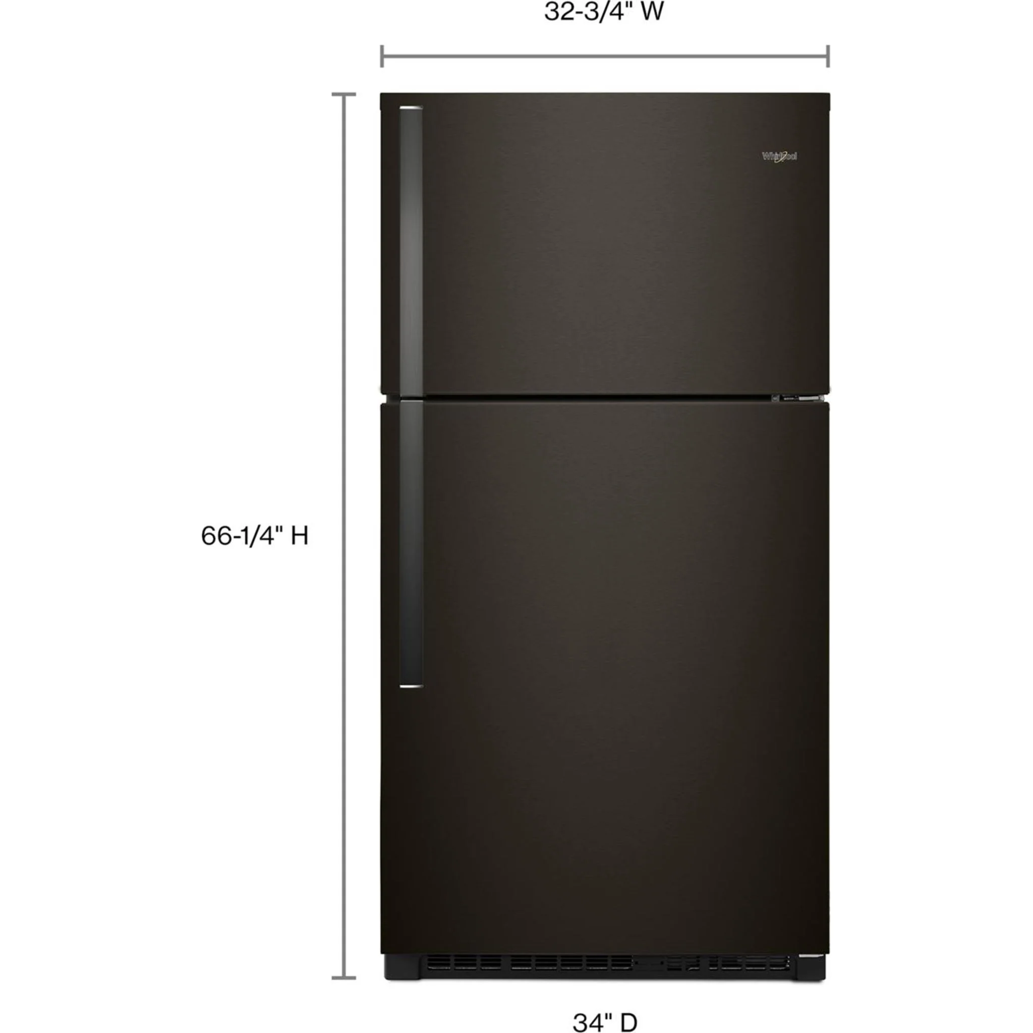 Whirlpool 33-inch Wide Top Freezer Refrigerator - 21 cu. ft. -Black Stainless (WRT541SZHV) - Image 42
