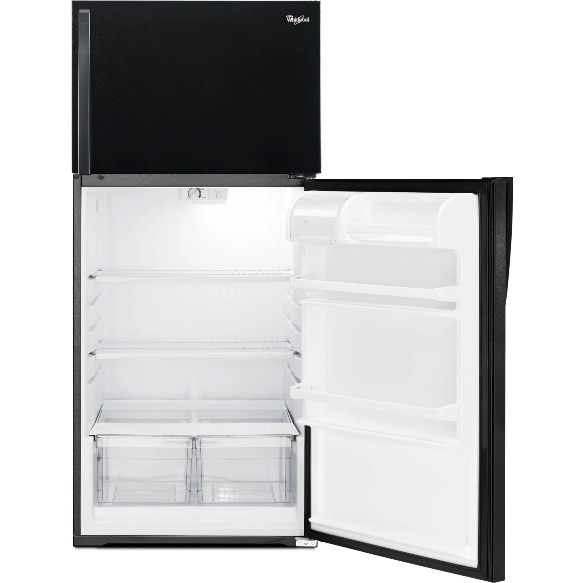 Whirlpool 28" Wide Top-Freezer Refrigerator with Freezer Temperature Control - Black (WRT134TFDB) - Image 16