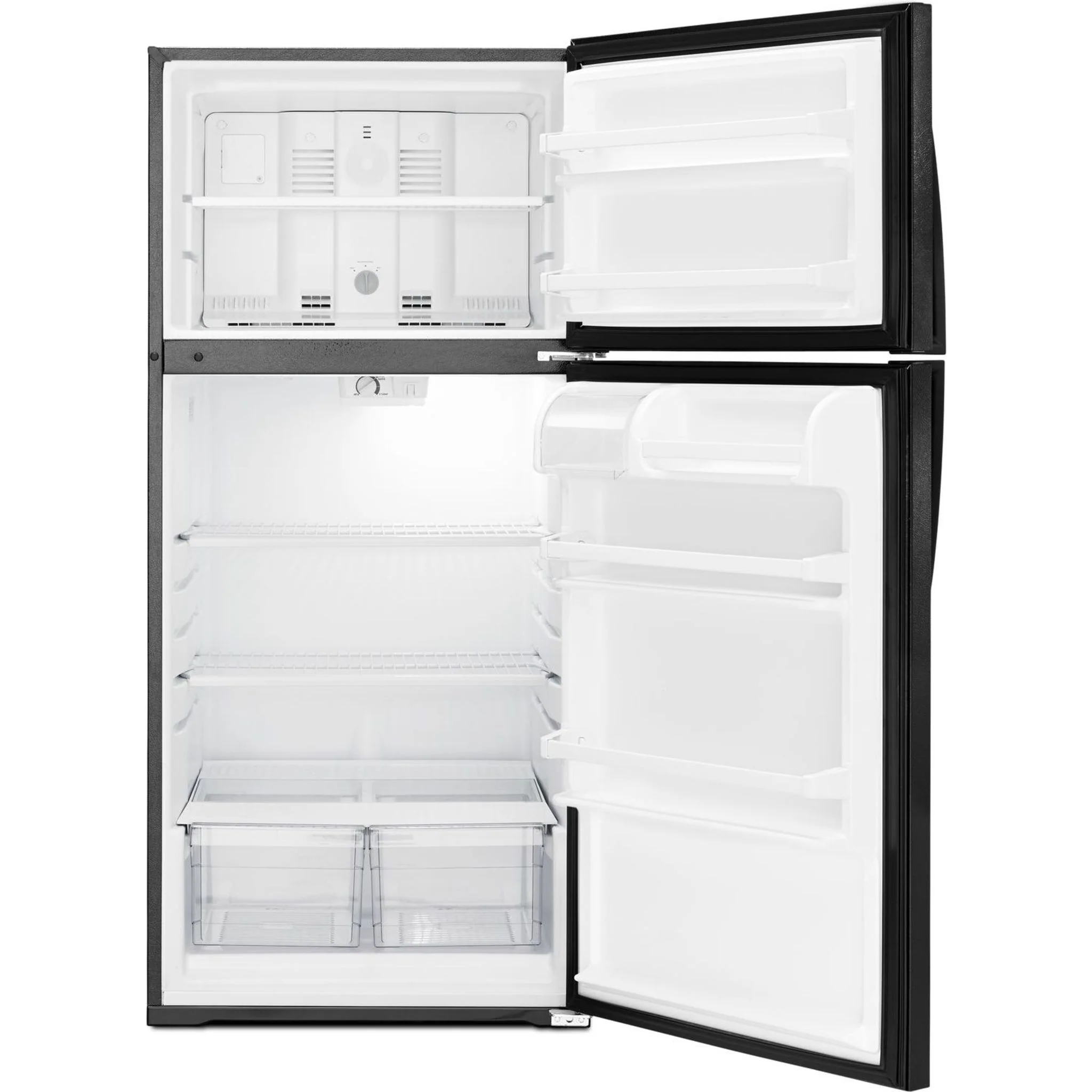 Whirlpool 28" Wide Top-Freezer Refrigerator with Freezer Temperature Control - Black (WRT134TFDB) - Image 17
