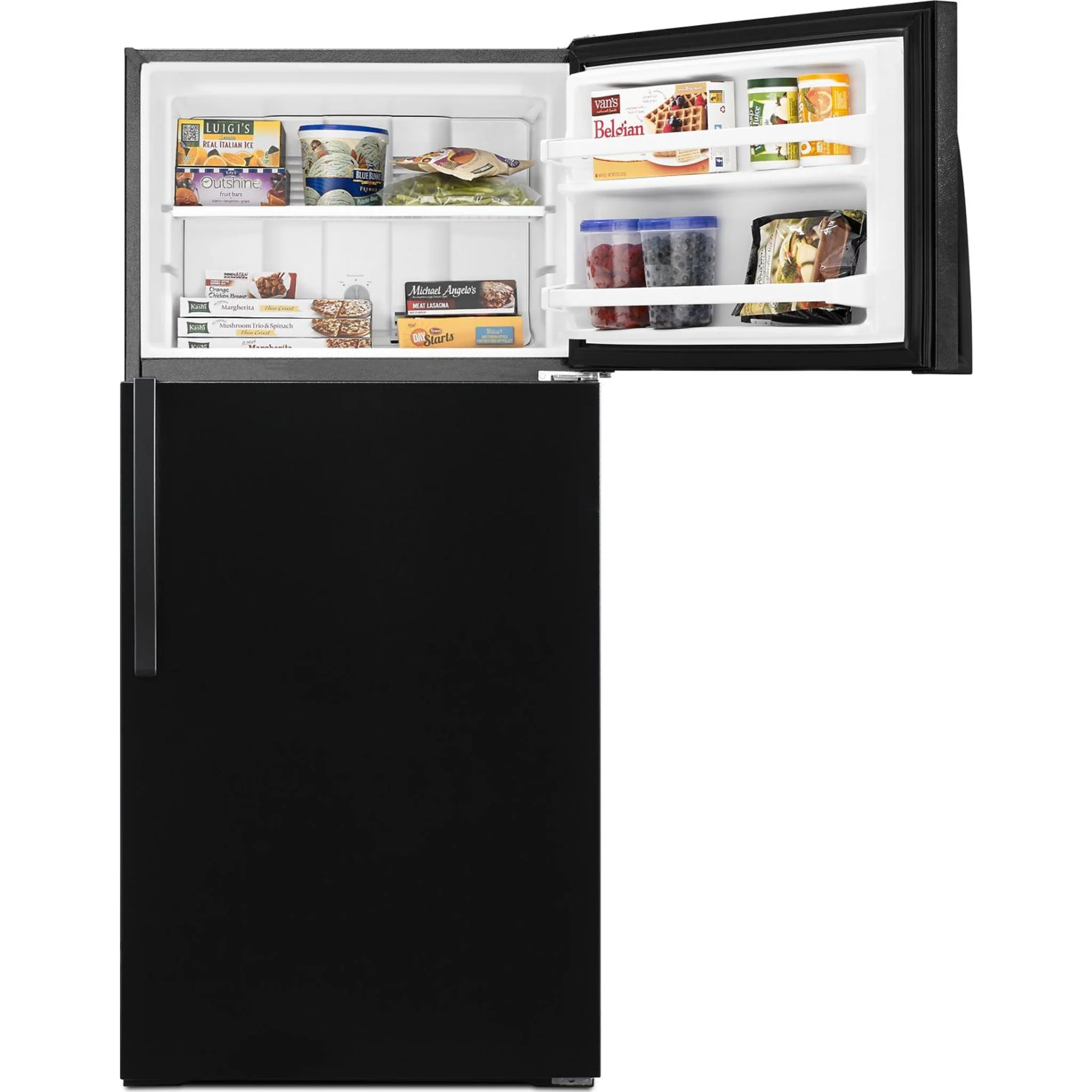 Whirlpool 28" Wide Top-Freezer Refrigerator with Freezer Temperature Control - Black (WRT134TFDB) - Image 23