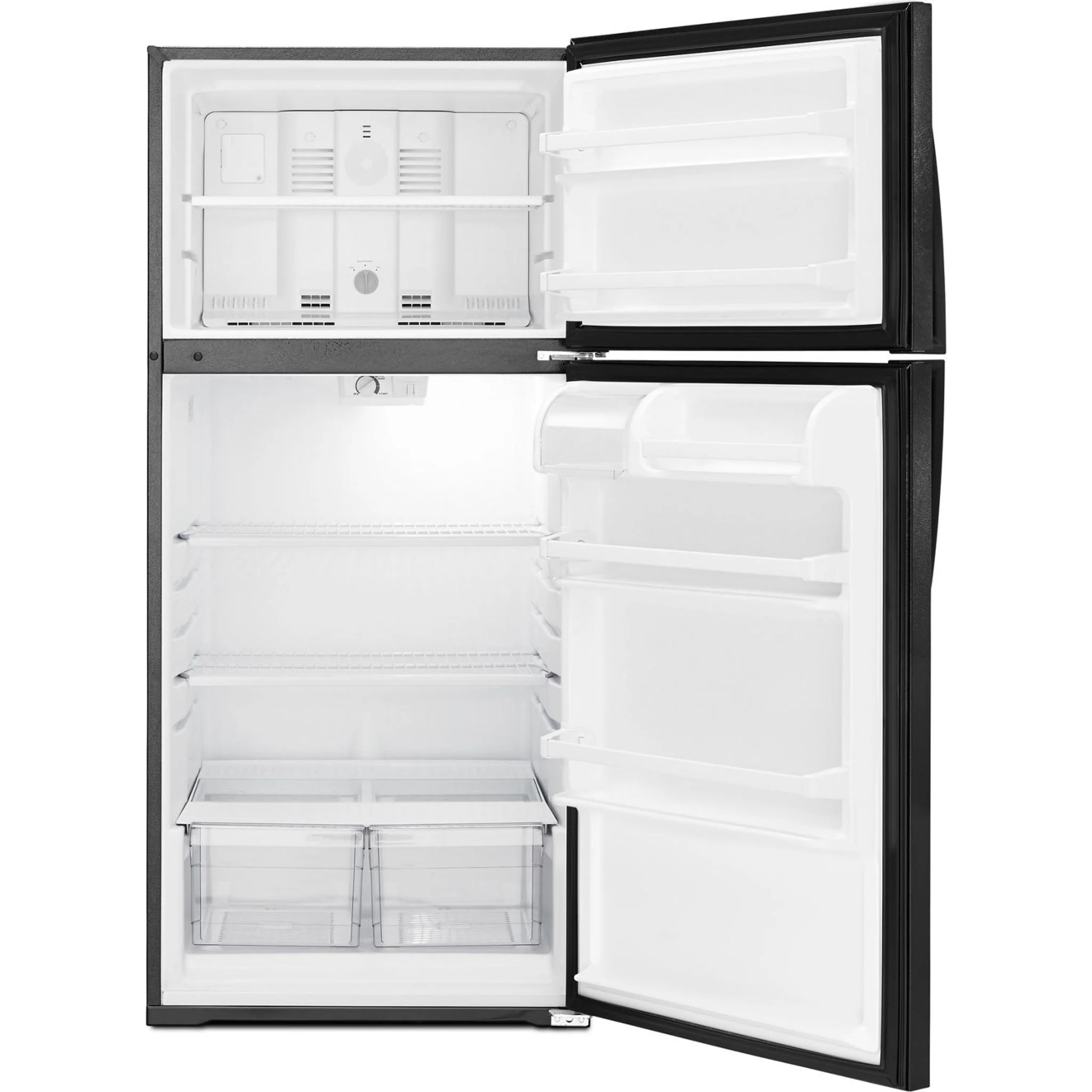 Whirlpool 28" Wide Top-Freezer Refrigerator with Freezer Temperature Control - Black (WRT134TFDB) - Image 29