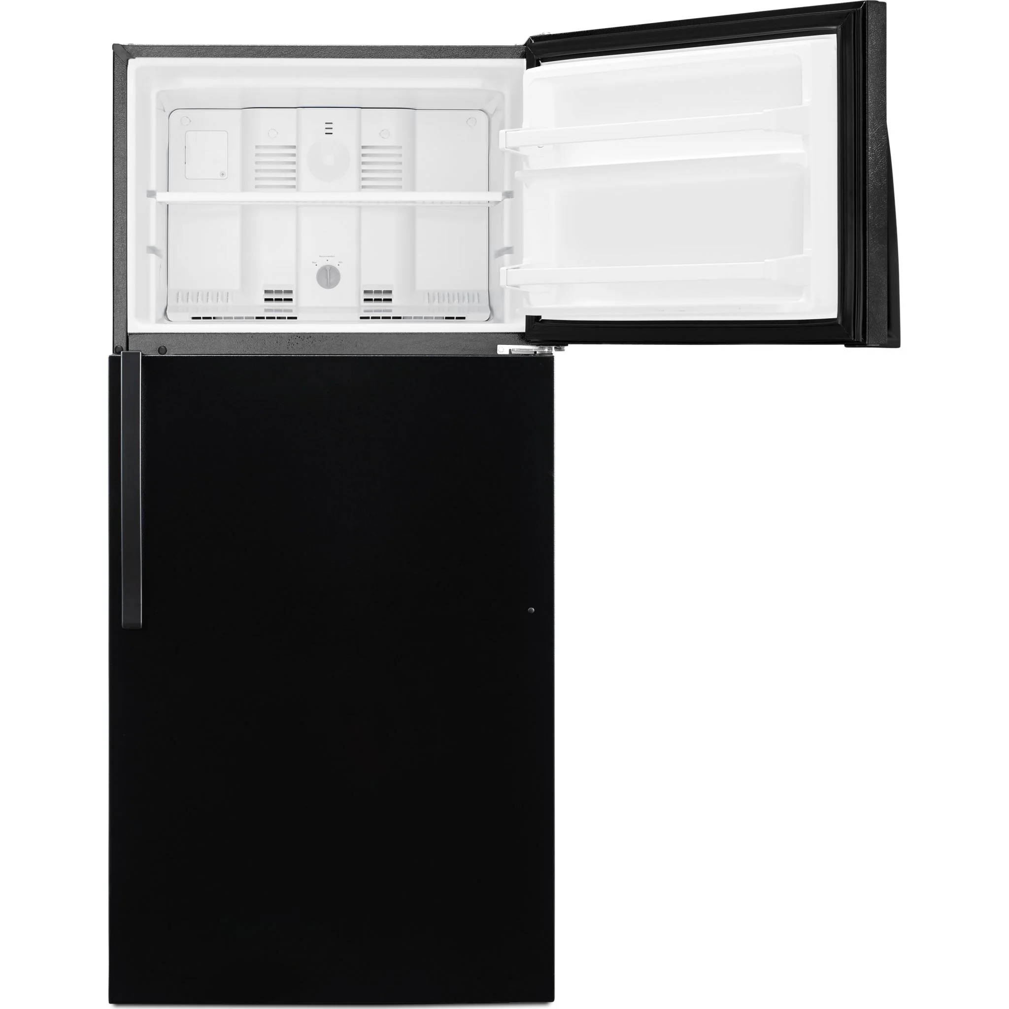 Whirlpool 28" Wide Top-Freezer Refrigerator with Freezer Temperature Control - Black (WRT134TFDB) - Image 3