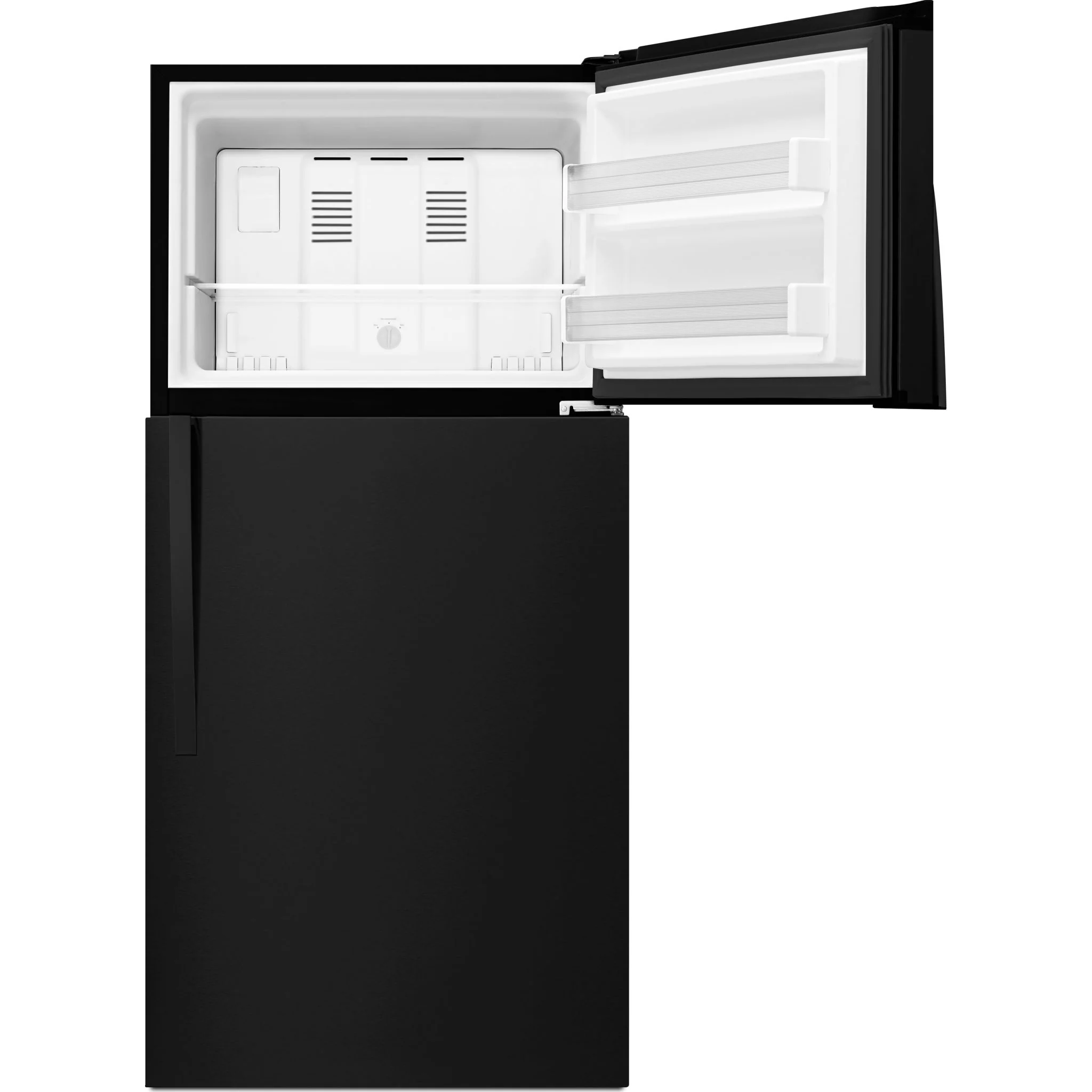 Whirlpool  30" Wide Top-Freezer Refrigerator - EZ Connect Icemaker Kit Compatible- 19.2 cu.ft. - Black (WRT519SZDB) - Image 4
