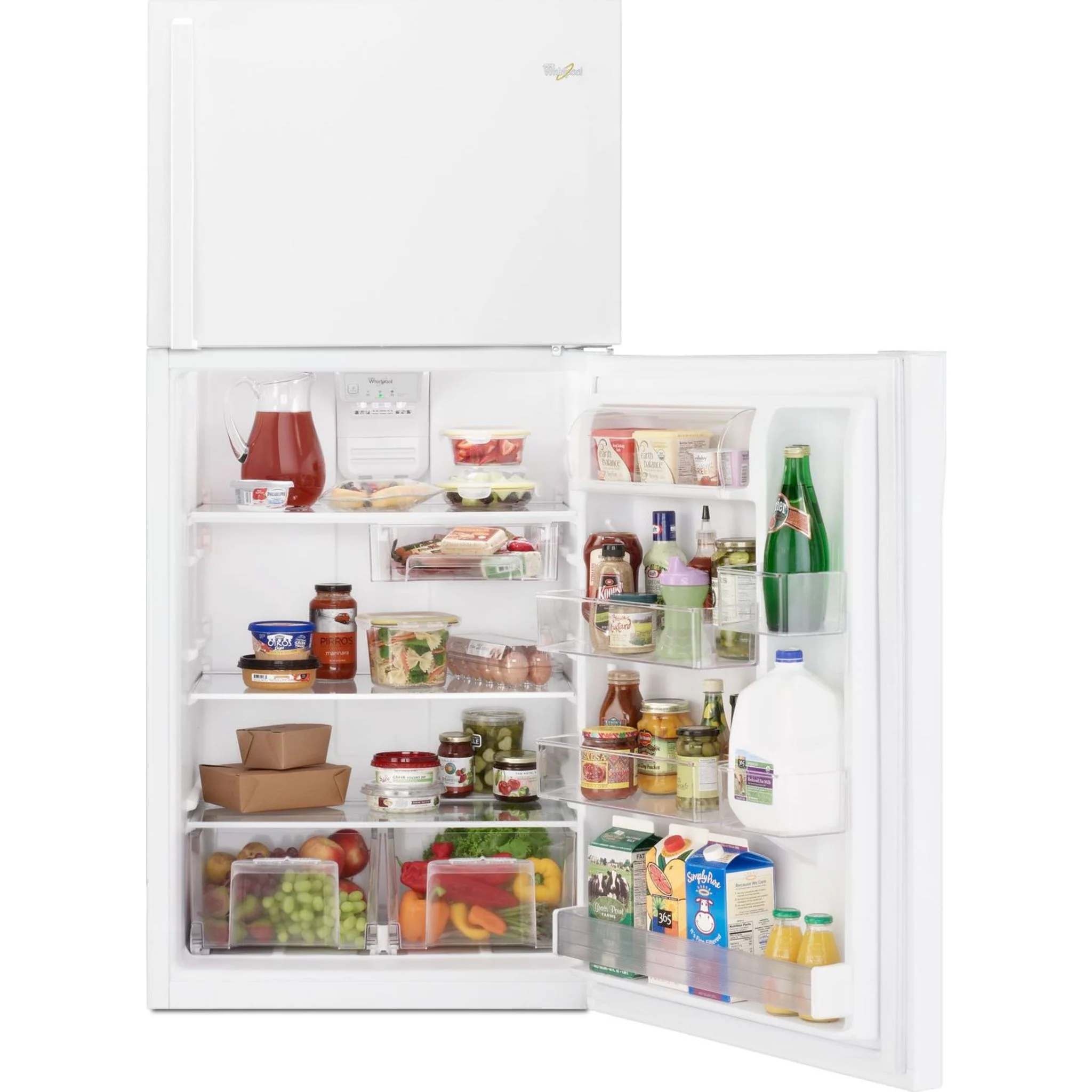 Whirlpool 30" Wide Top-Freezer Refrigerator with LED Interior Lighting -White (WRT549SZDW) - Image 11