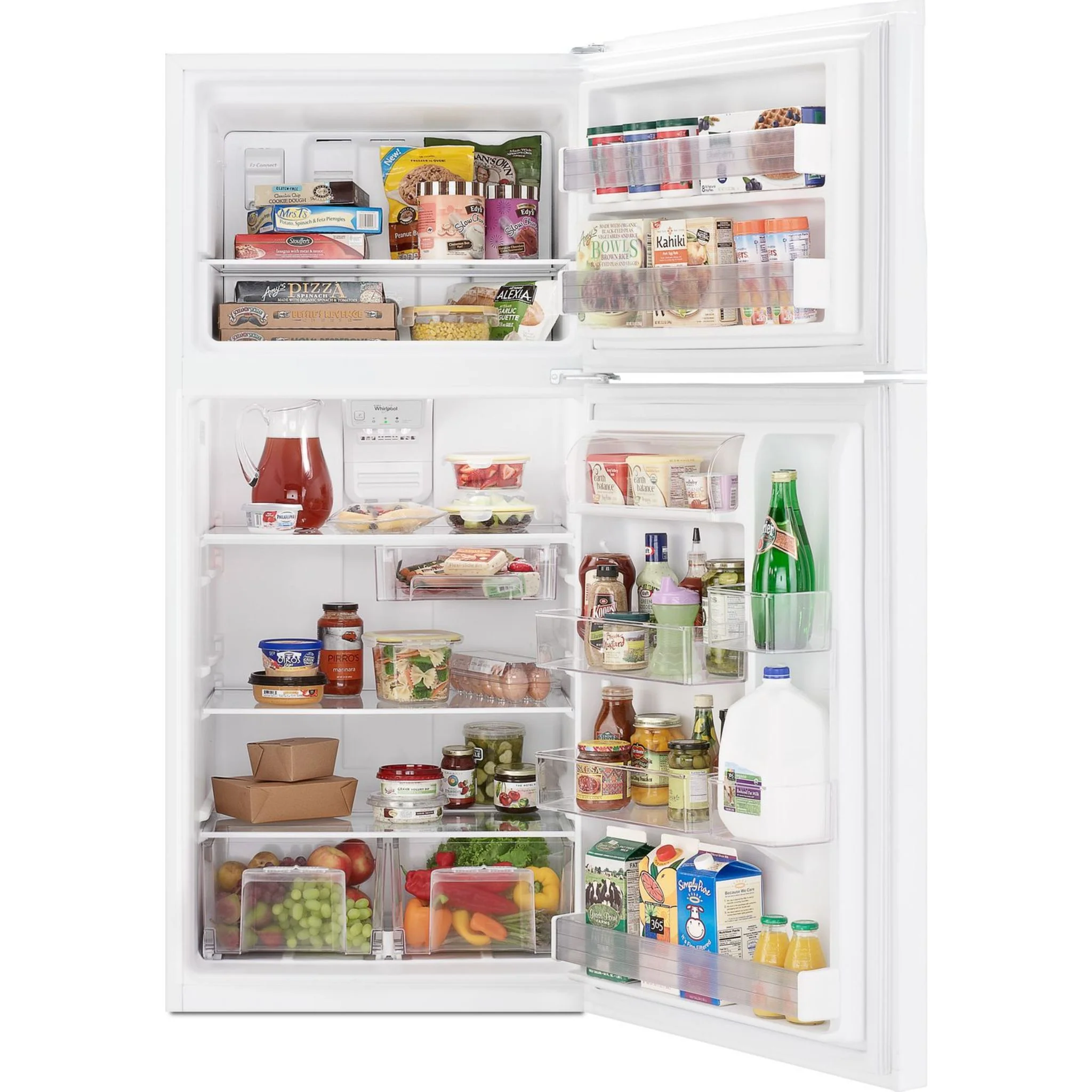 Whirlpool 30" Wide Top-Freezer Refrigerator with LED Interior Lighting -White (WRT549SZDW) - Image 18