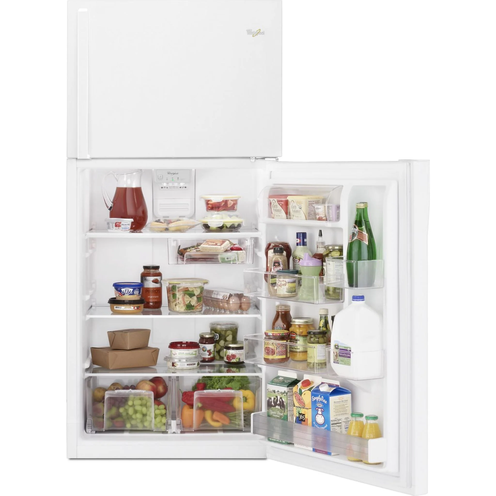 Whirlpool 30" Wide Top-Freezer Refrigerator with LED Interior Lighting -White (WRT549SZDW) - Image 22
