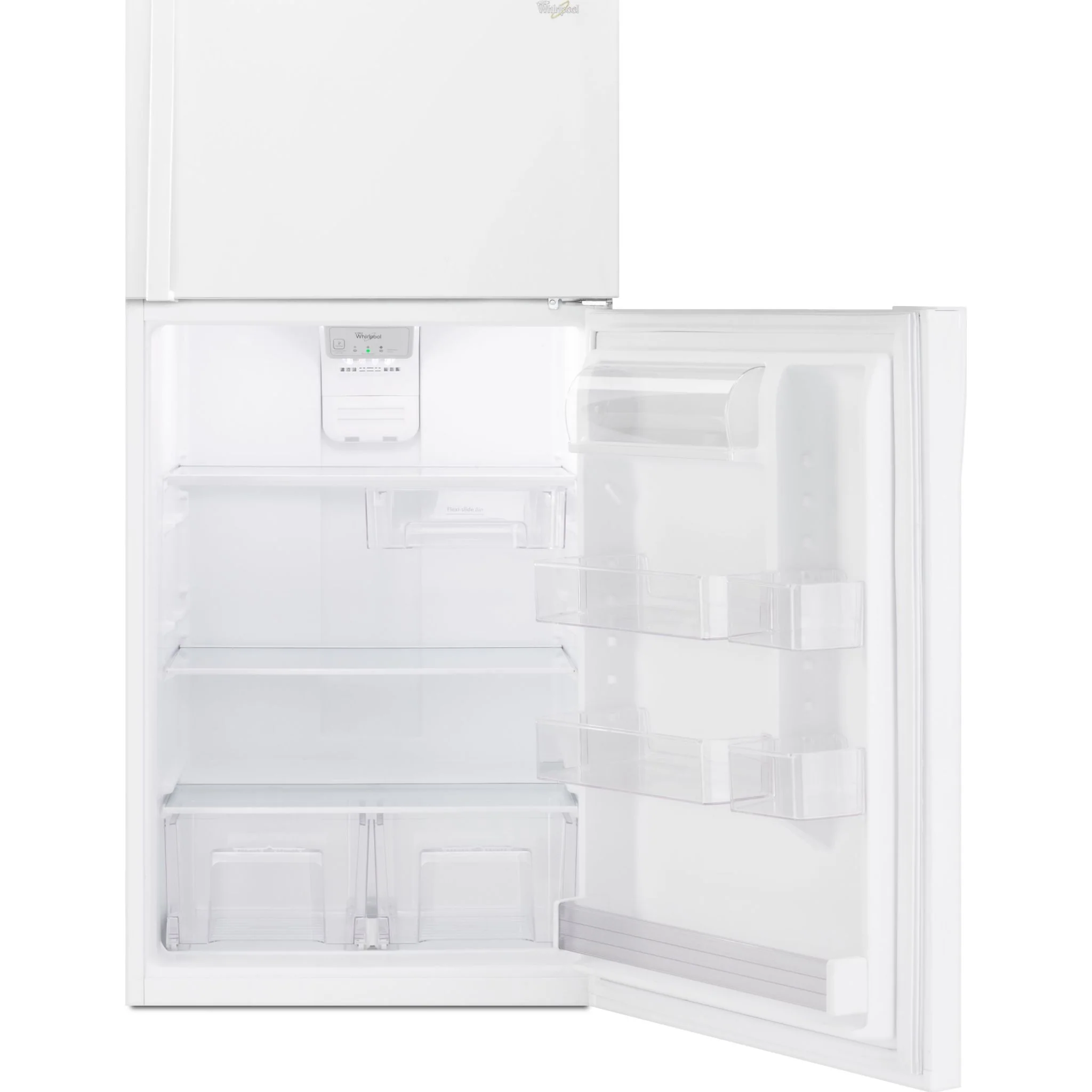 Whirlpool 30" Wide Top-Freezer Refrigerator with LED Interior Lighting -White (WRT549SZDW) - Image 3