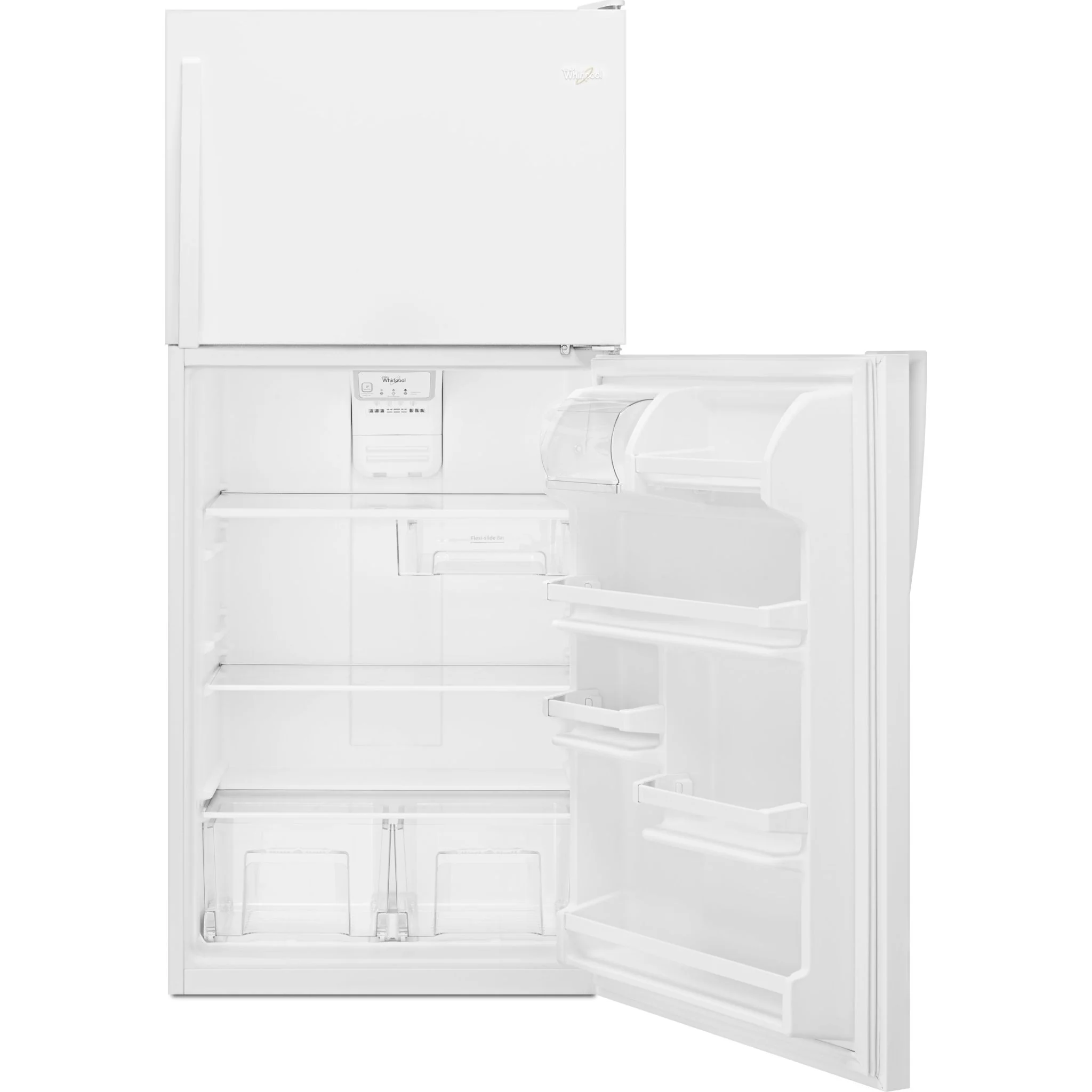 Whirlpool 30" Wide Top-Freezer Refrigerator with Flexi-SlideBin -White (WRT318FZDW) - Image 3
